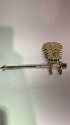 Mid-Century Brass Israeli Purim Noisemaker