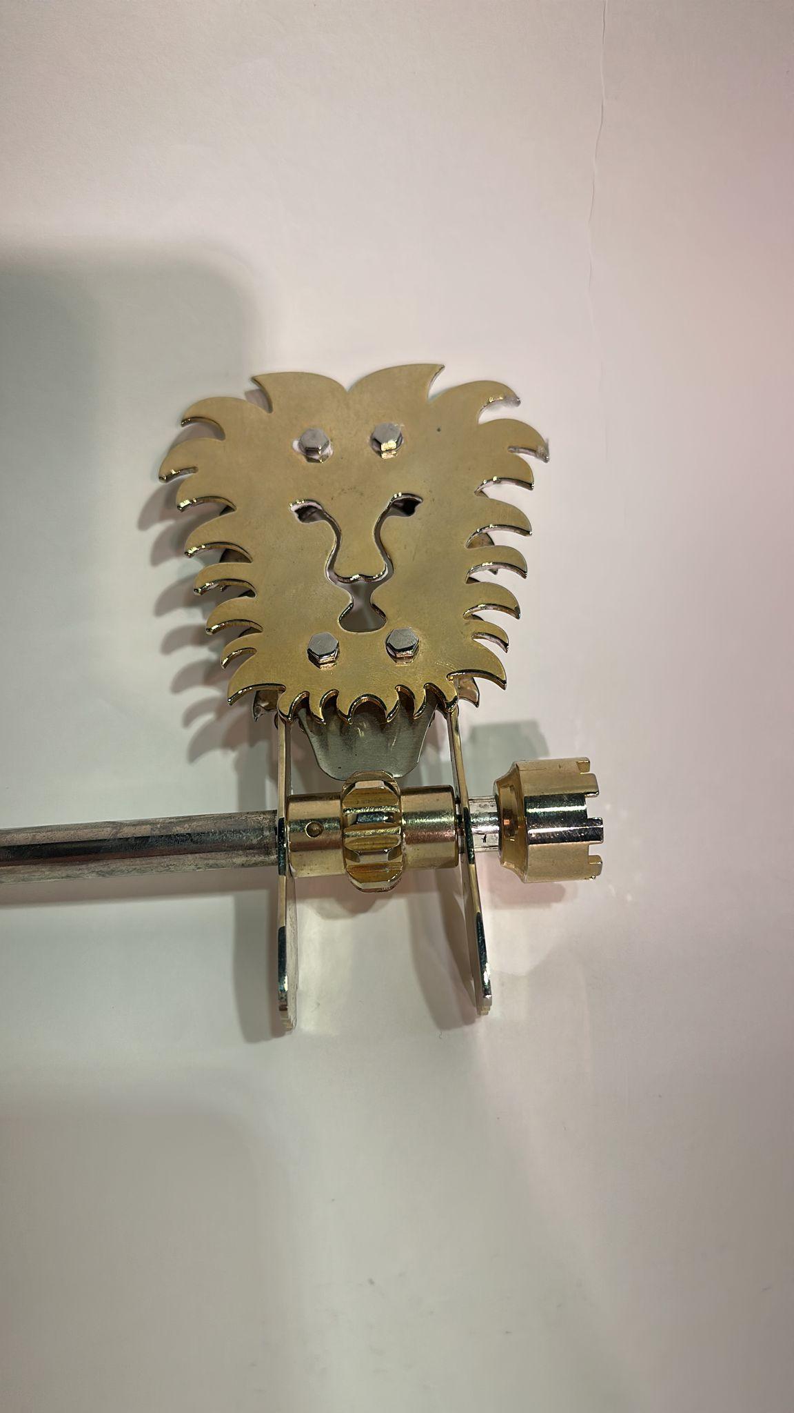 Mid-Century Modern Mid-Century Brass Israeli Purim Noisemaker