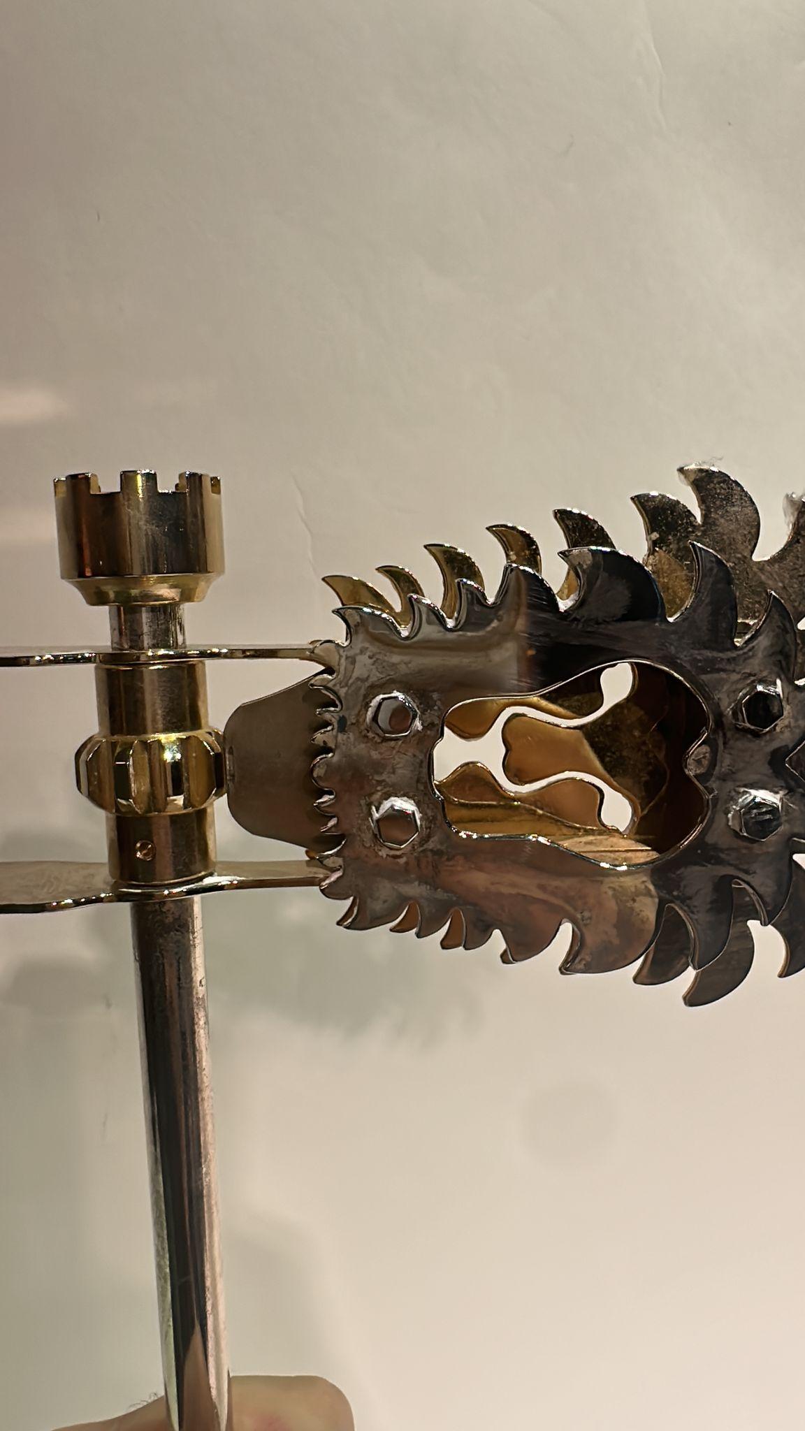 Mid-Century Brass Israeli Purim Noisemaker In Excellent Condition In New York, NY