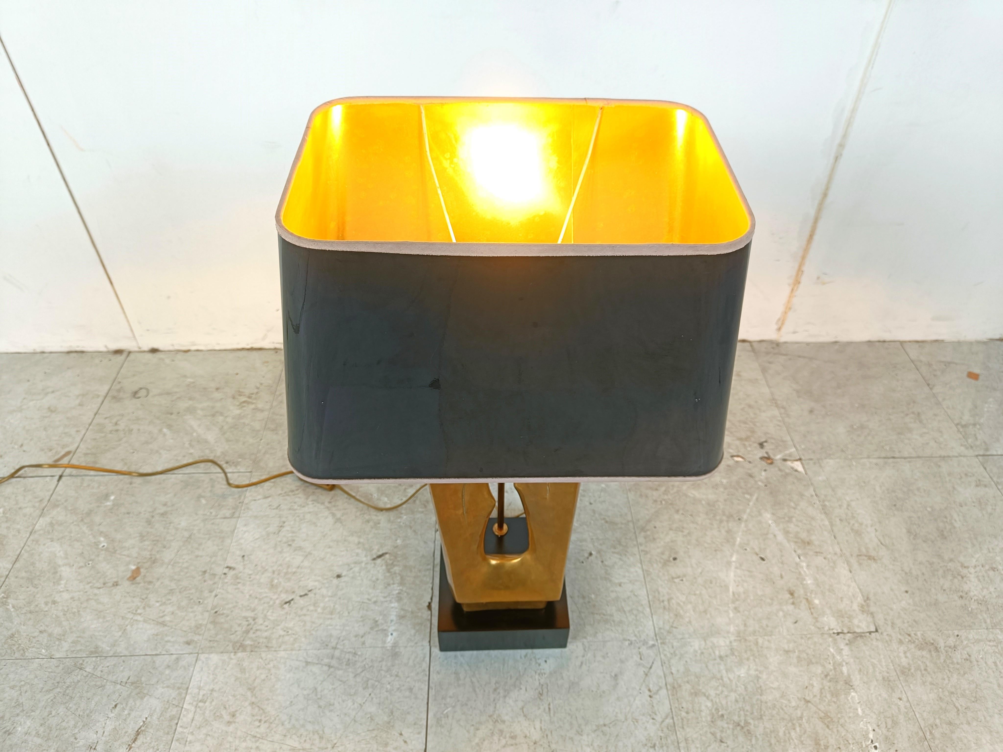 Messing-Tischlampe aus der Mitte des Jahrhunderts, 1970er Jahre im Angebot 1