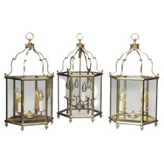 Mid Century Brass Lighting Suite