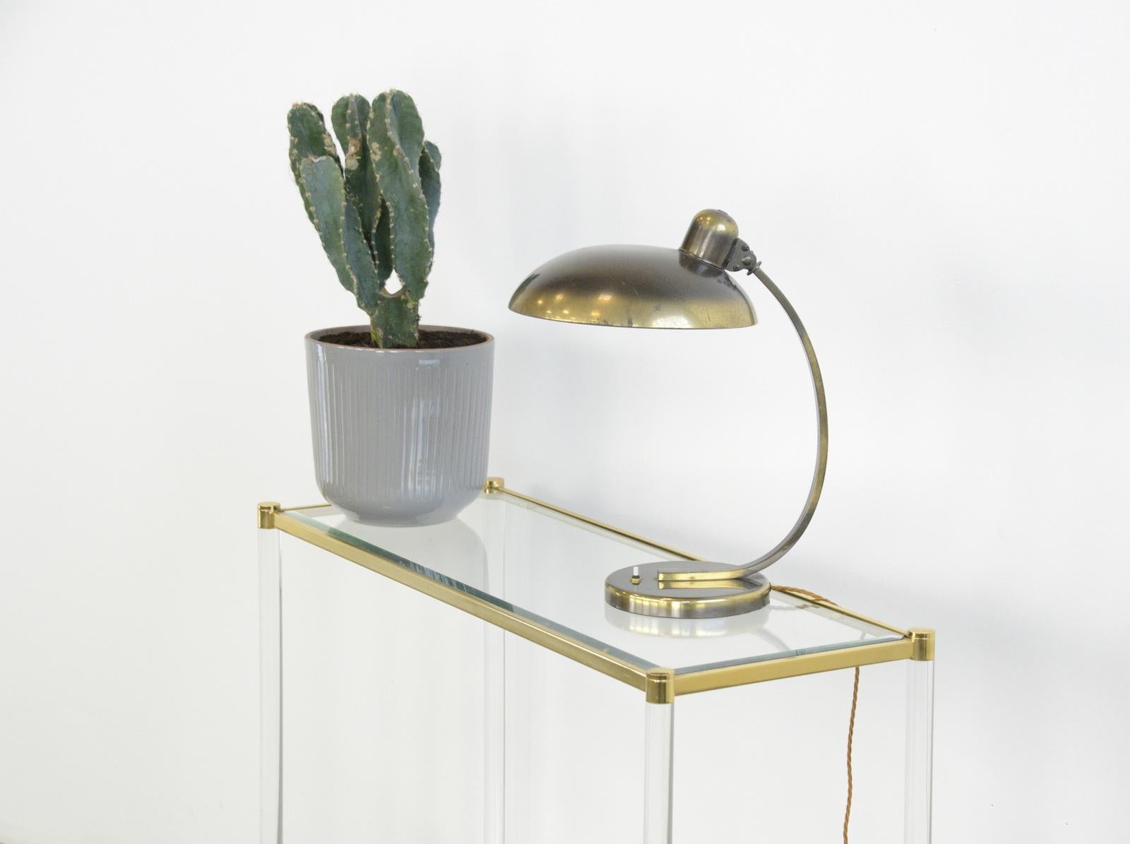 Midcentury Brass & Lucite Console Table 2
