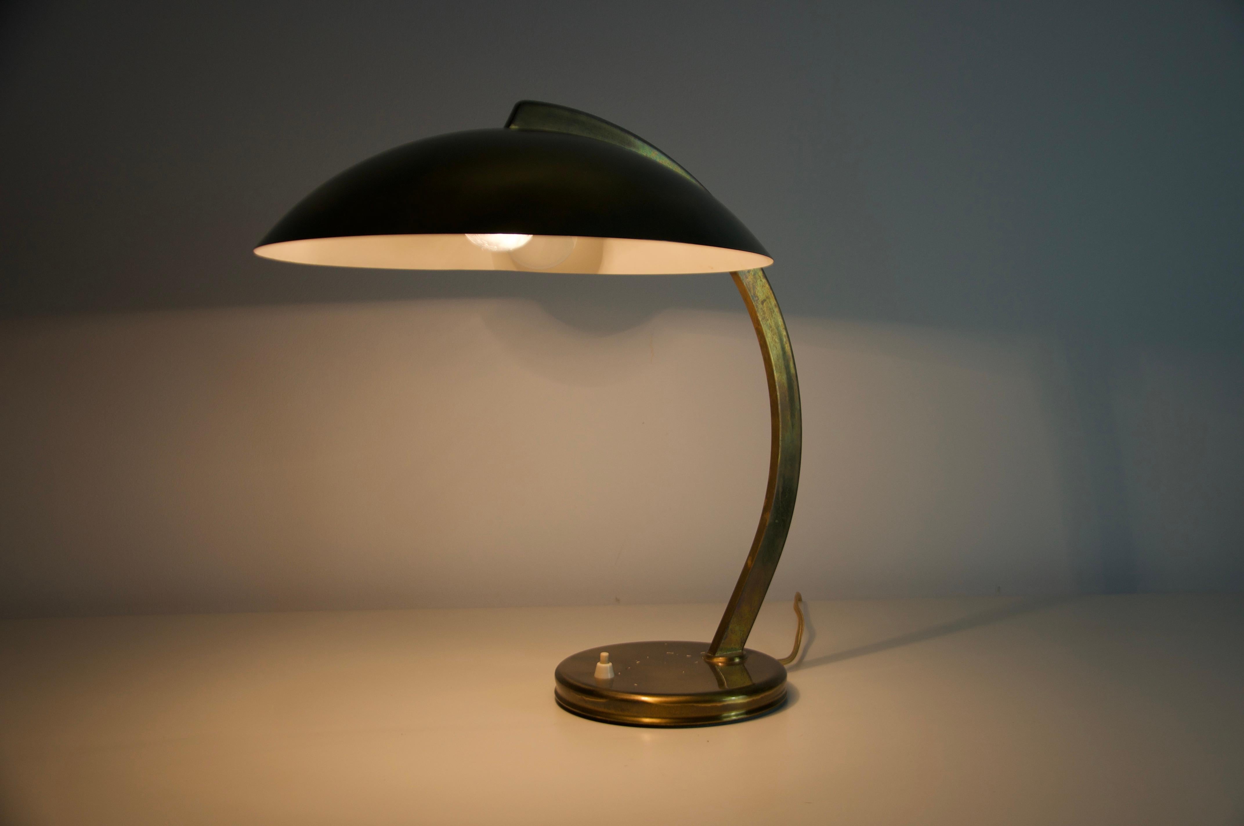 Lampada da tavolo in ottone di metà secolo, anni '60, Germania in vendita 5