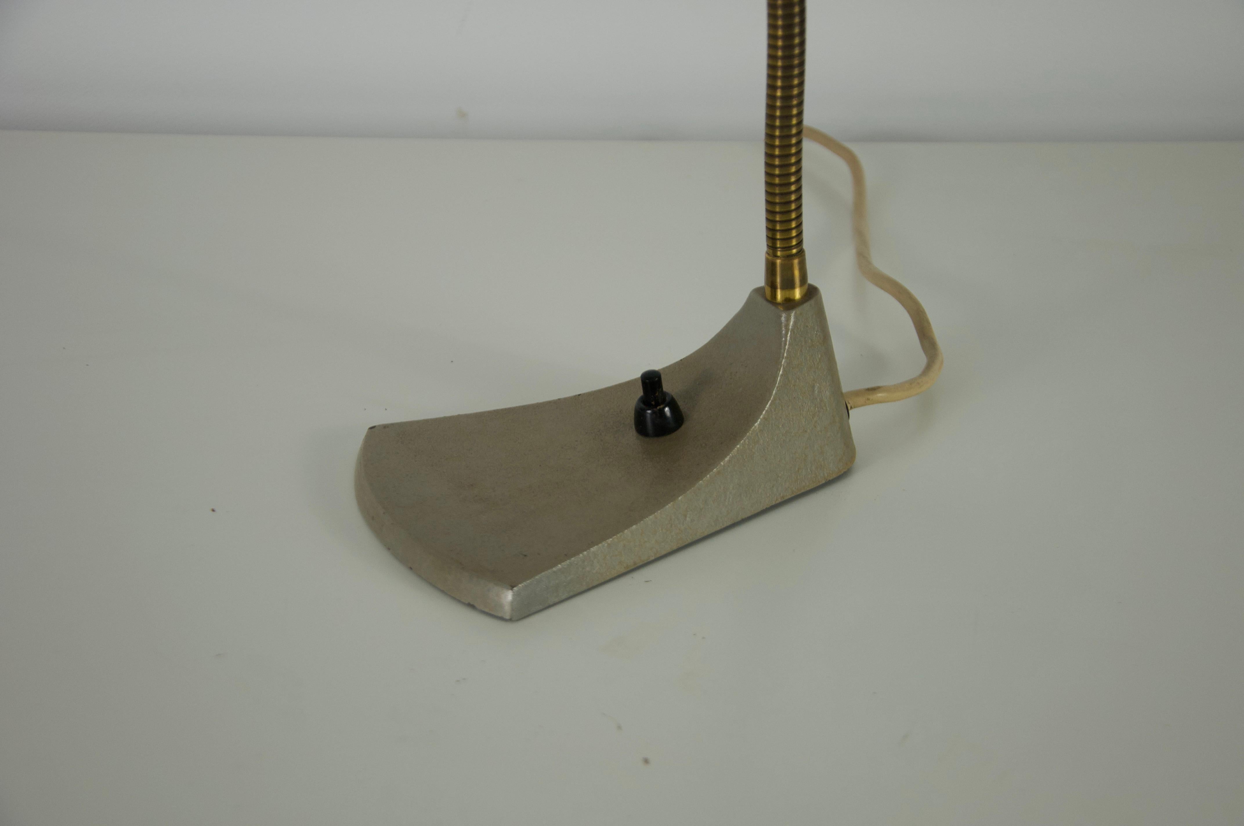 Mid Century Messing Metall Tischlampe, 1960er, Deutschland im Angebot 2