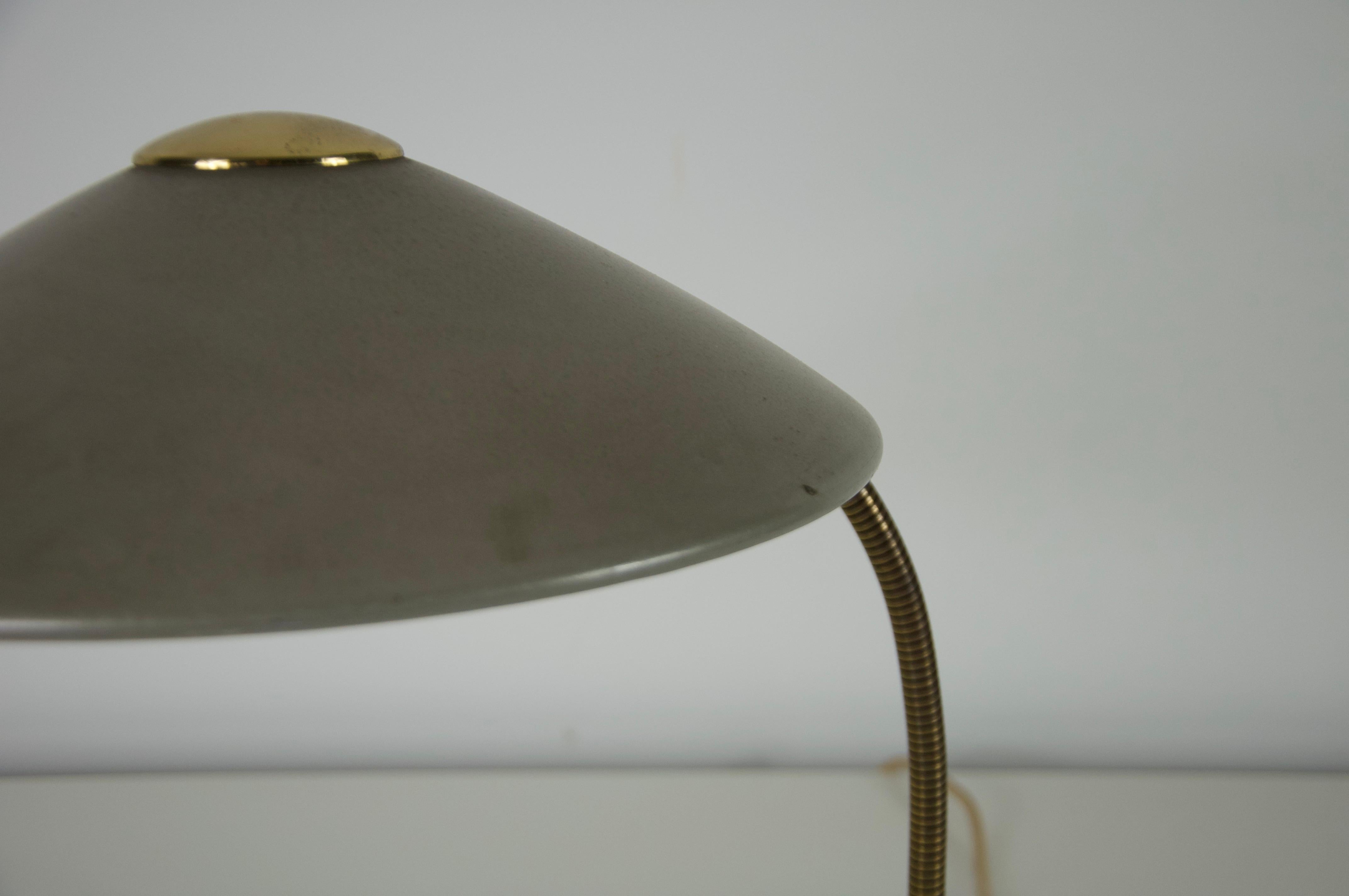 Mid Century Messing Metall Tischlampe, 1960er, Deutschland im Angebot 3