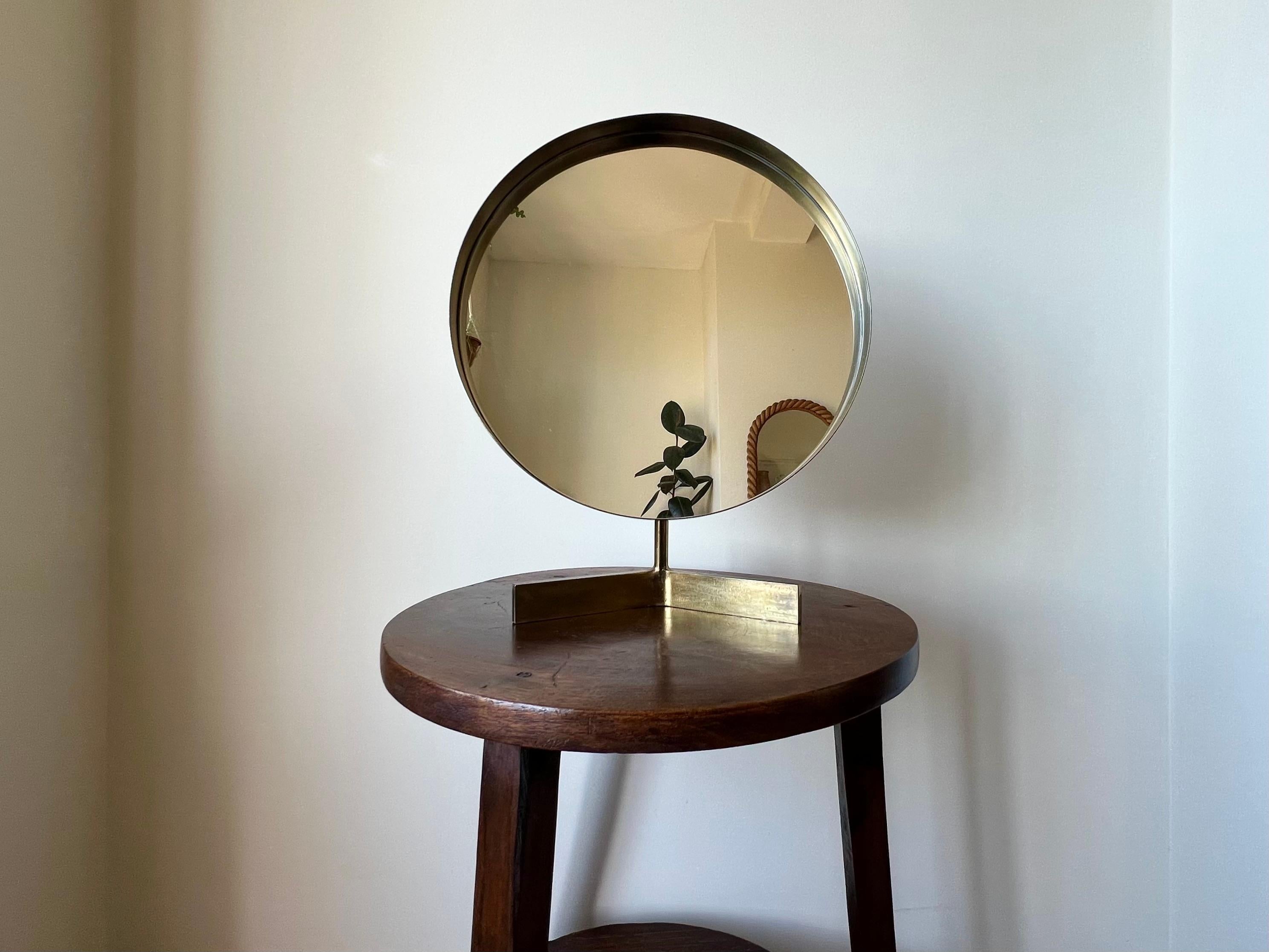 Miroir en laiton du milieu du siècle par Durlston Designs, Angleterre années 1960 en vente 12