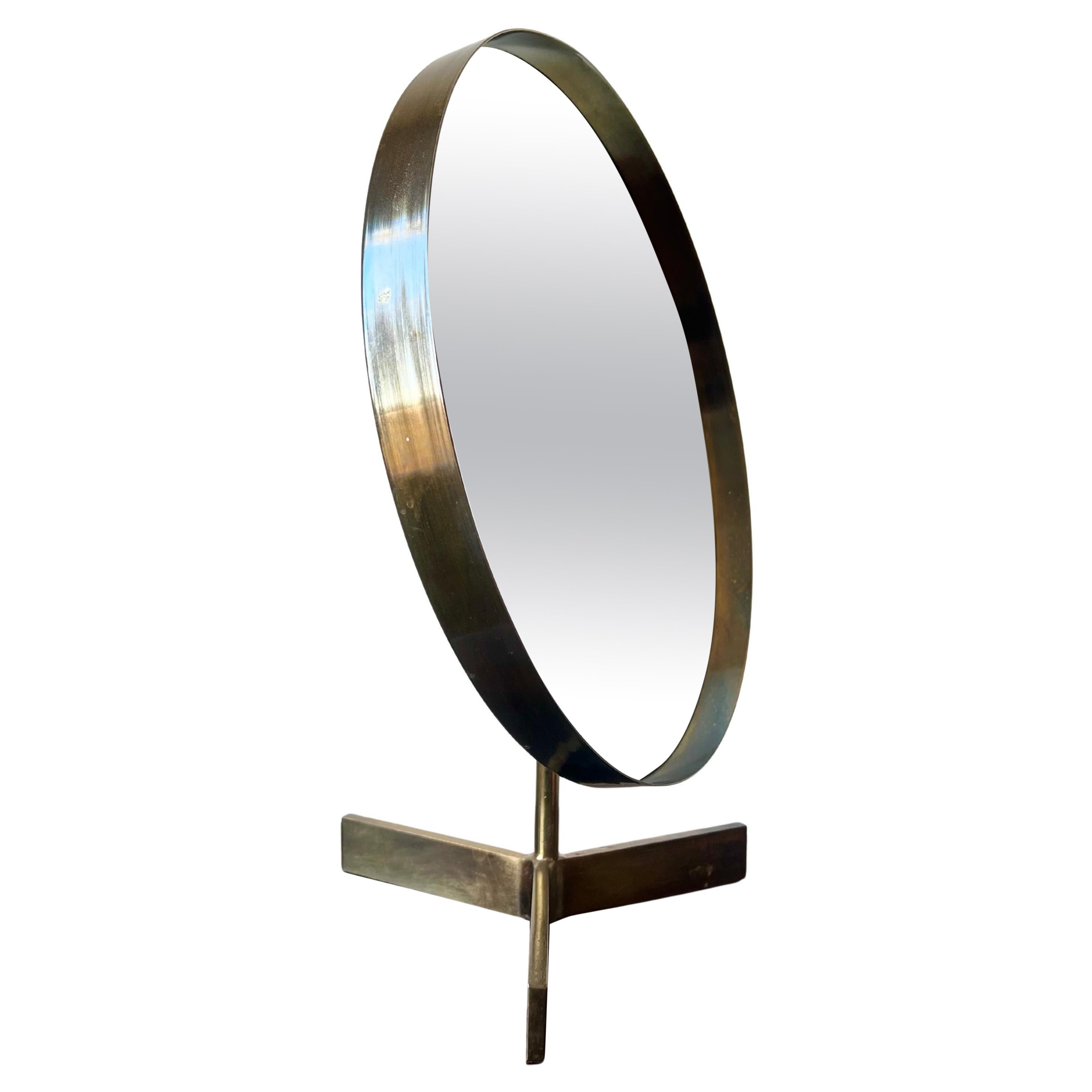 Miroir en laiton du milieu du siècle par Durlston Designs, Angleterre années 1960 en vente