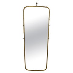 Mid Century Brass Mirror, Germany, 1950s