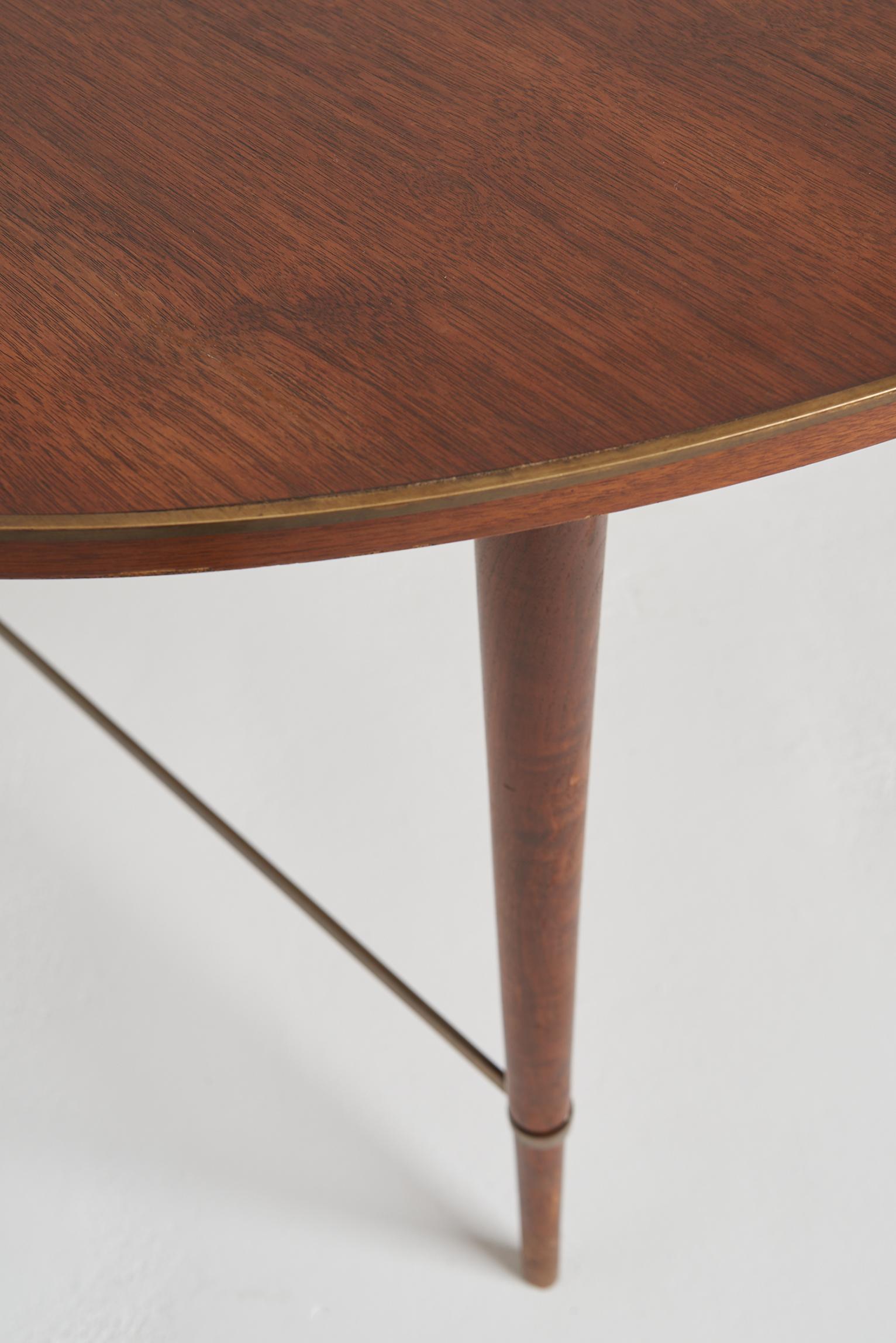 Mid-Century Brass Mounted Mahogany Extending Dining Table by Paul McCobb 8
