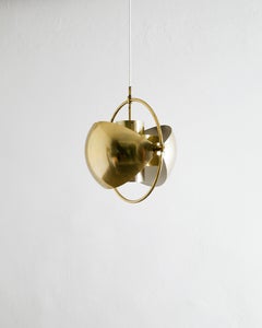 Pentagone "Multi Lite" en laiton du milieu du siècle par Louis Weisdorf Produit par Lyfa, années 1970
