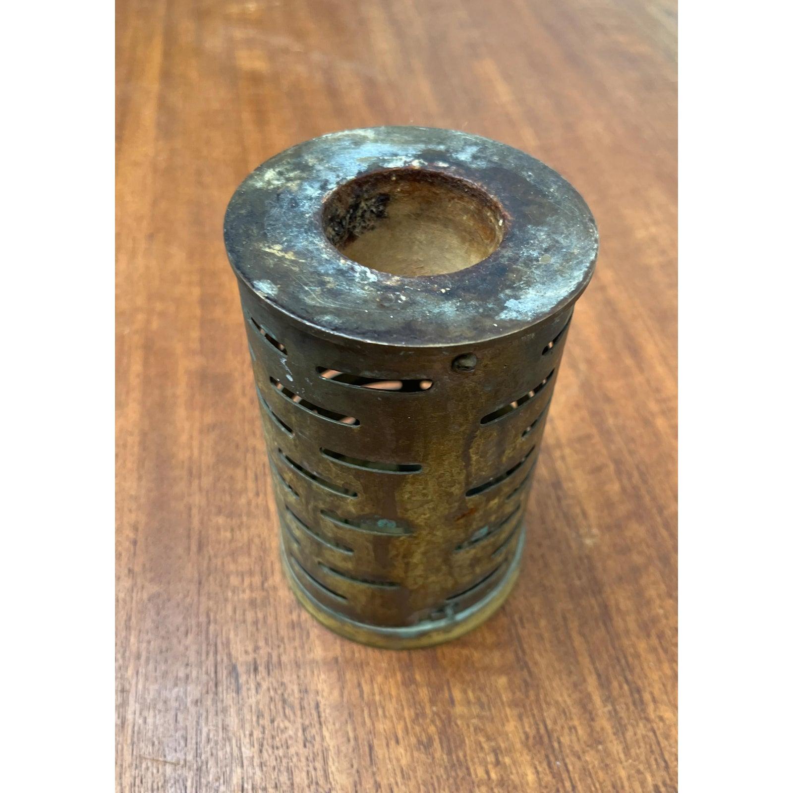 Portacandele a olio in ottone di metà secolo, anni '60 in vendita 5