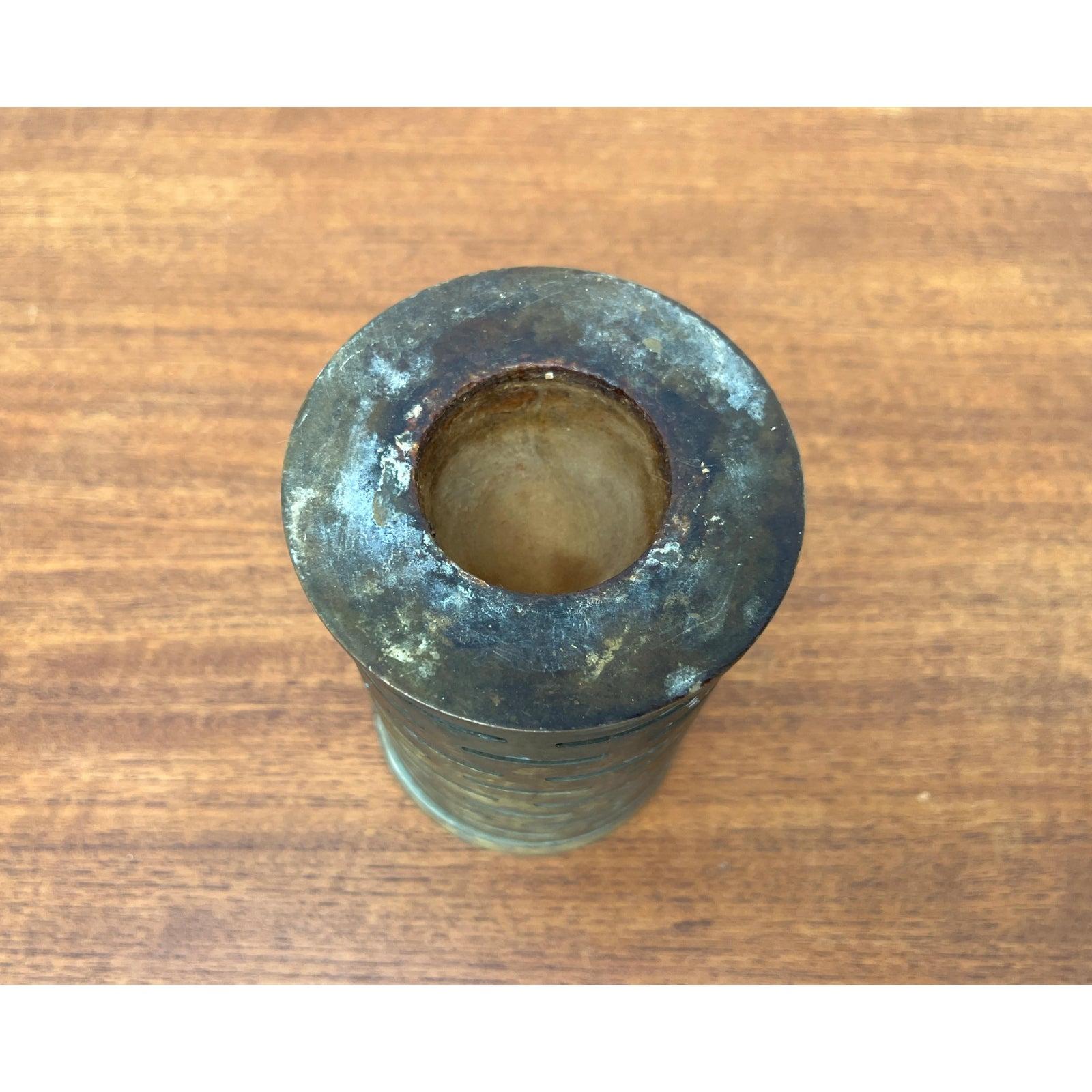 XX secolo Portacandele a olio in ottone di metà secolo, anni '60 in vendita