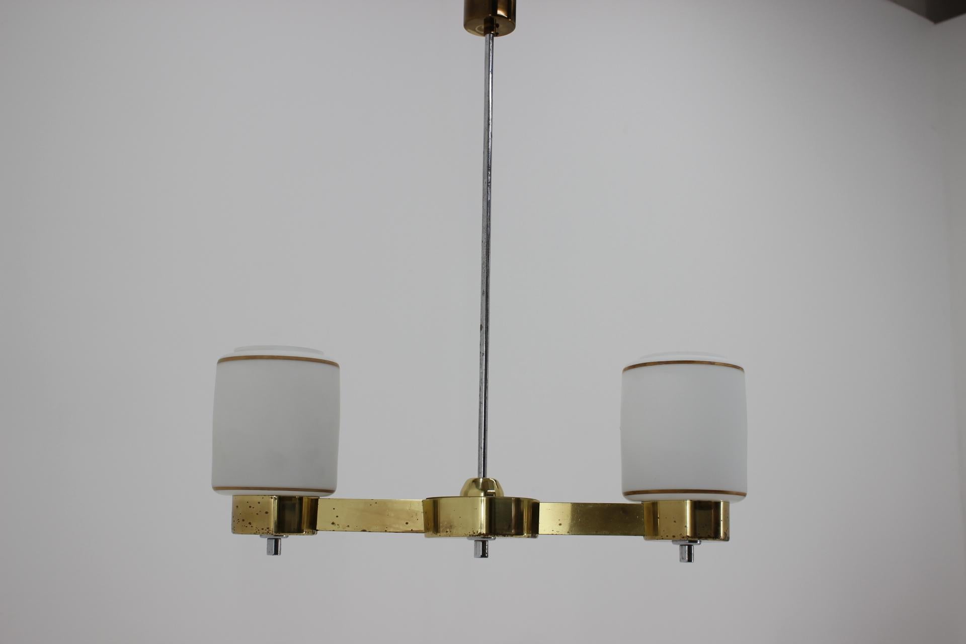 Mid-Century Modern Midcentury Brass Pendant/Lidokov, 1980s For Sale