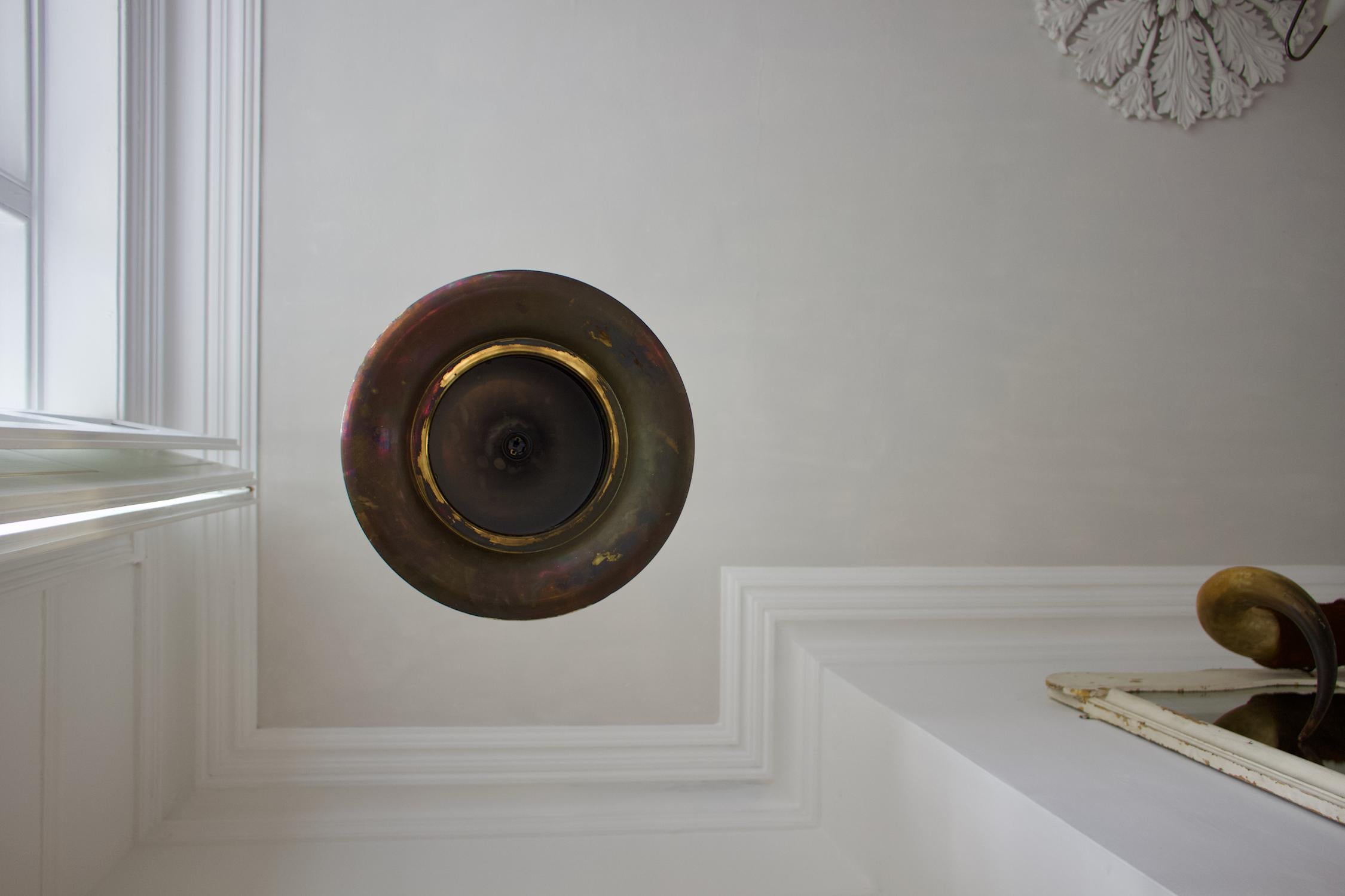 Mid-Century Brass Pendant Light by Hans-Agne Jakobsson, Sweden For Sale 1