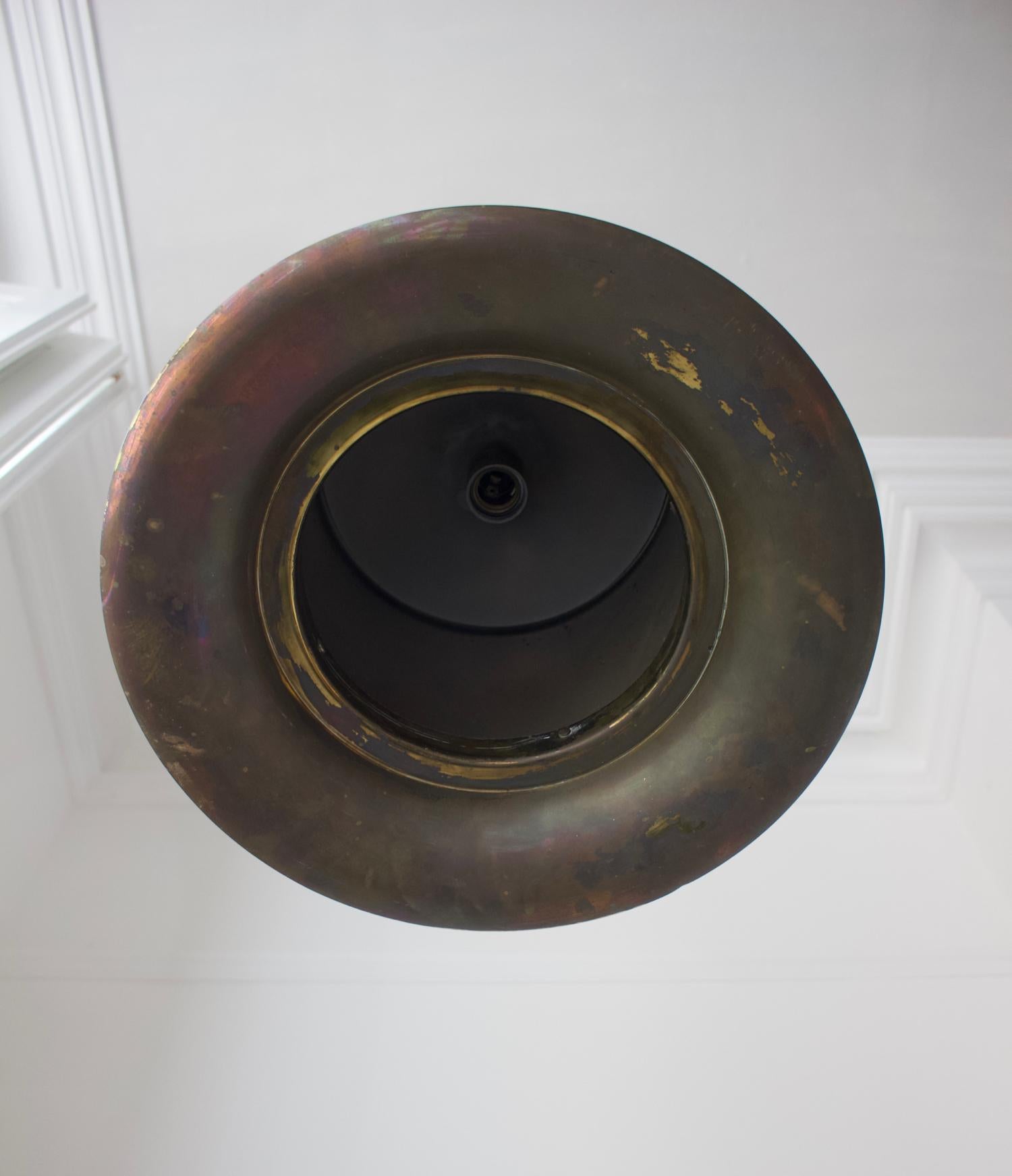 Mid-Century Brass Pendant Light by Hans-Agne Jakobsson, Sweden For Sale 2