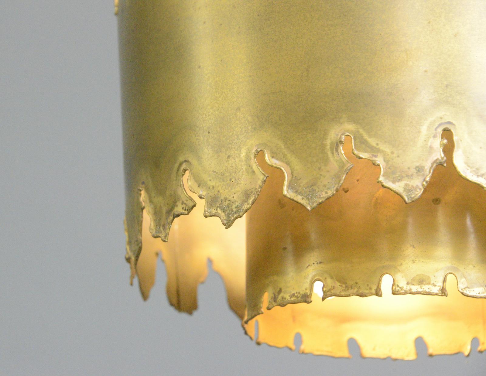Mid Century Brass Pendant Light by Svend Aage Holm Sørensen, Circa 1960s 1