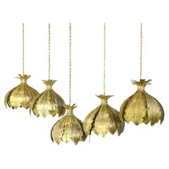 Mid Century Brass Pendant Lights by Svend Aage Holm Sørensen, Circa 1960s