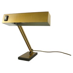 Mid Century Klavierlampe aus Messing, 1960er Jahre