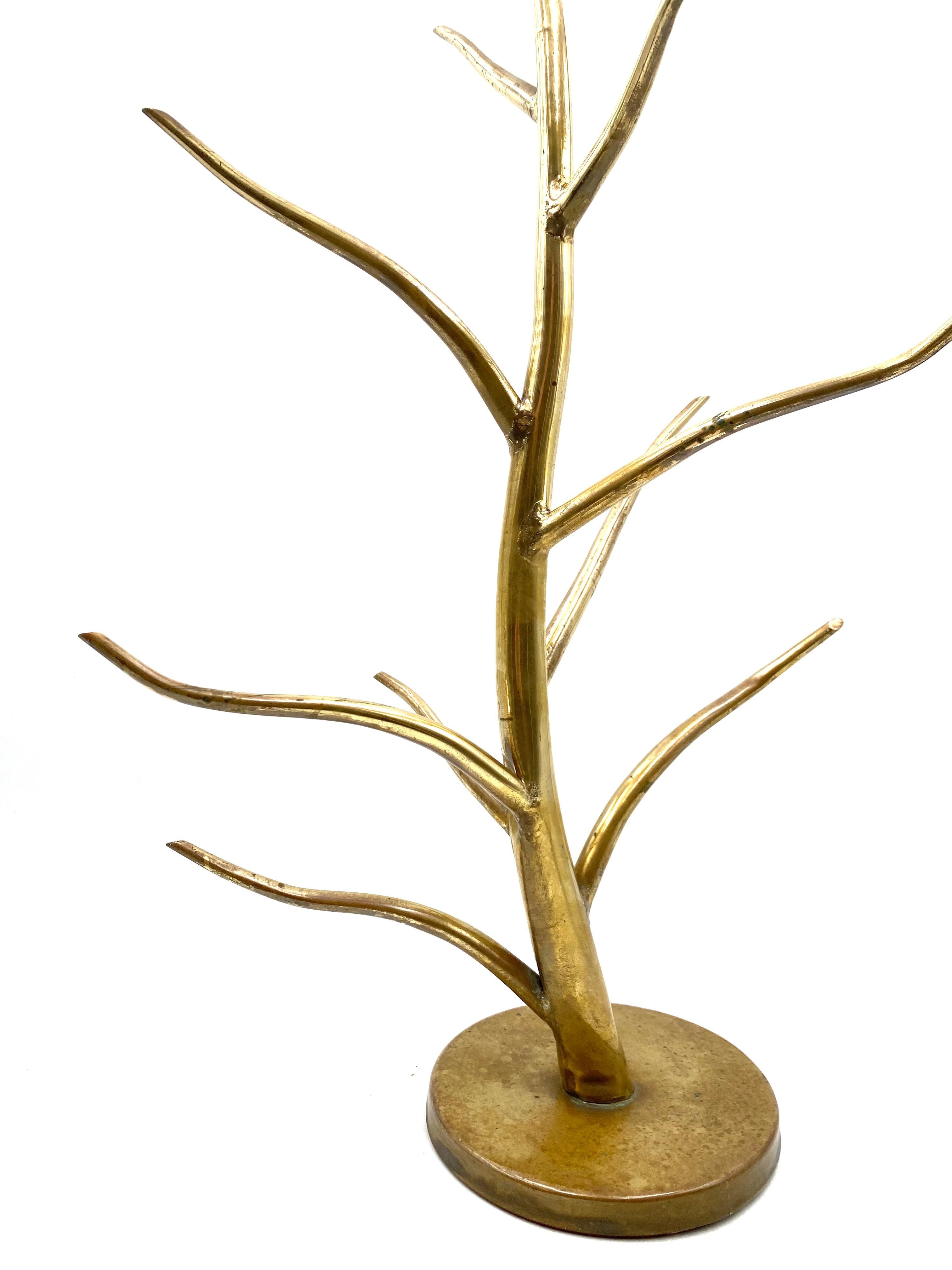 Midcentury Brass Plant-Shaped Stand, Italy, 1970s For Sale 5