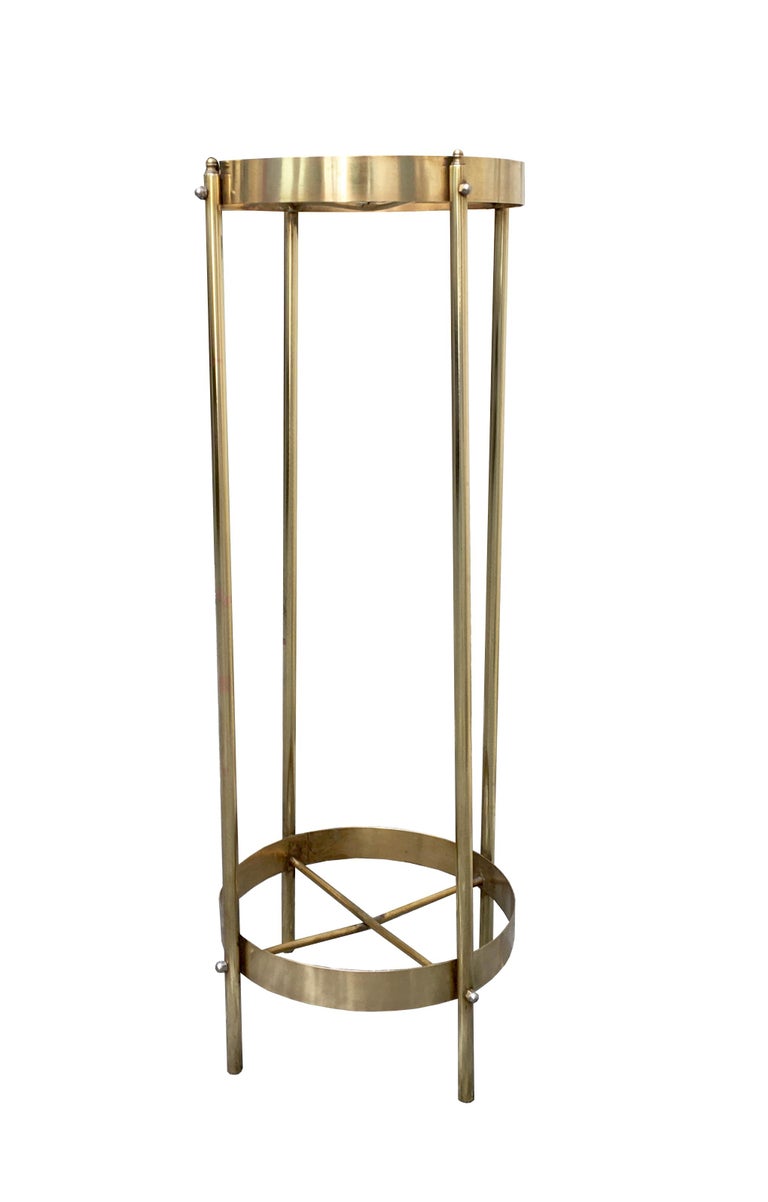 Midcentury Brass Planter Stand or Pedestal at 1stDibs mid century