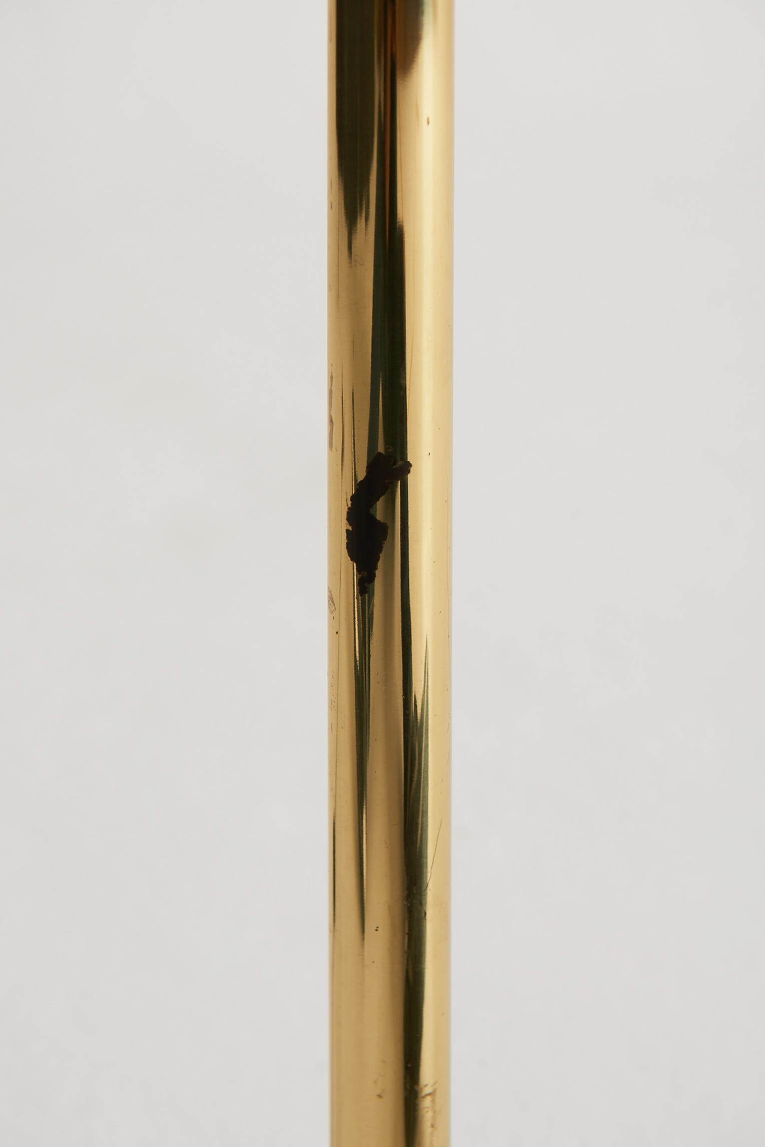 20th Century Mid-Century Brass Reading Floor Lamp