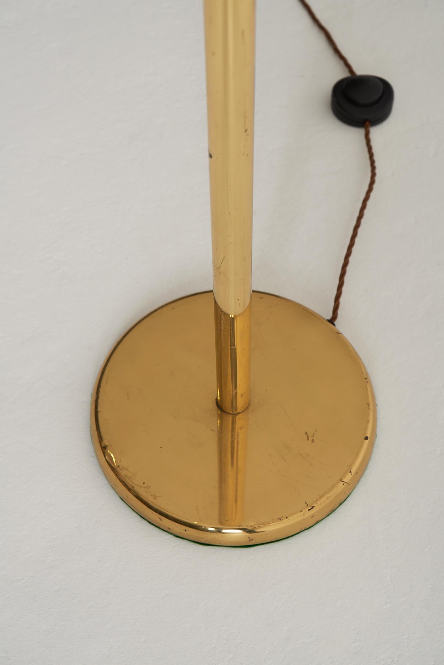 Mid-Century Brass Reading Floor Lamp 2