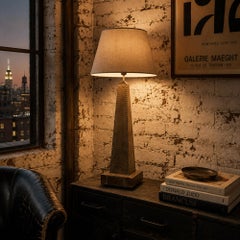 Lampe Rodolfo Dubarry en laiton du milieu du siècle