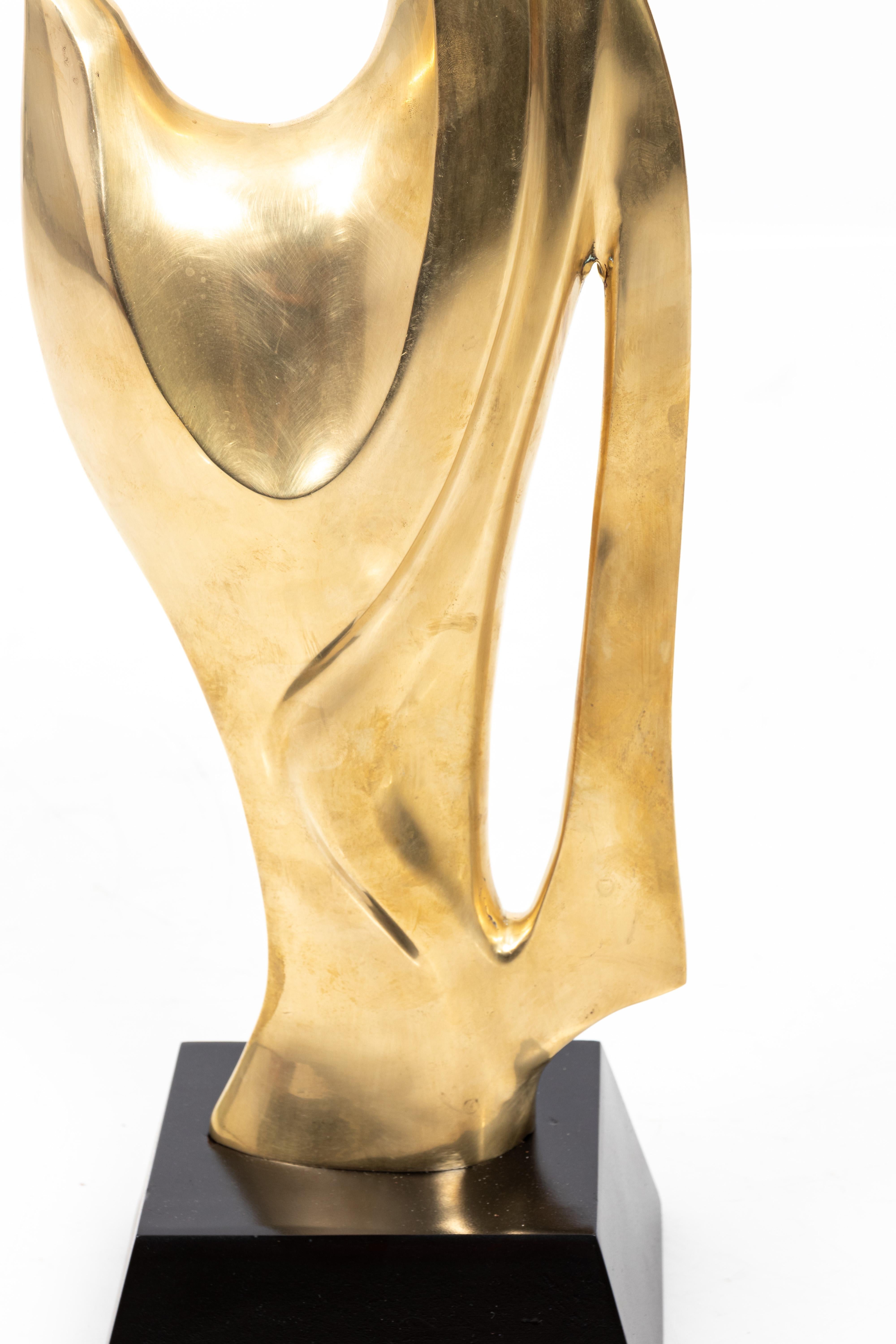 Mid-Century Modern Midcentury Brass Sculpture