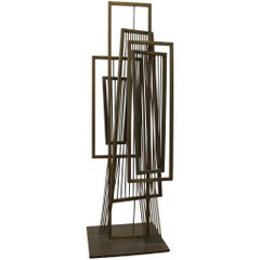 Mid-Century Brass Sculpture in the Style of Harry Bertoia