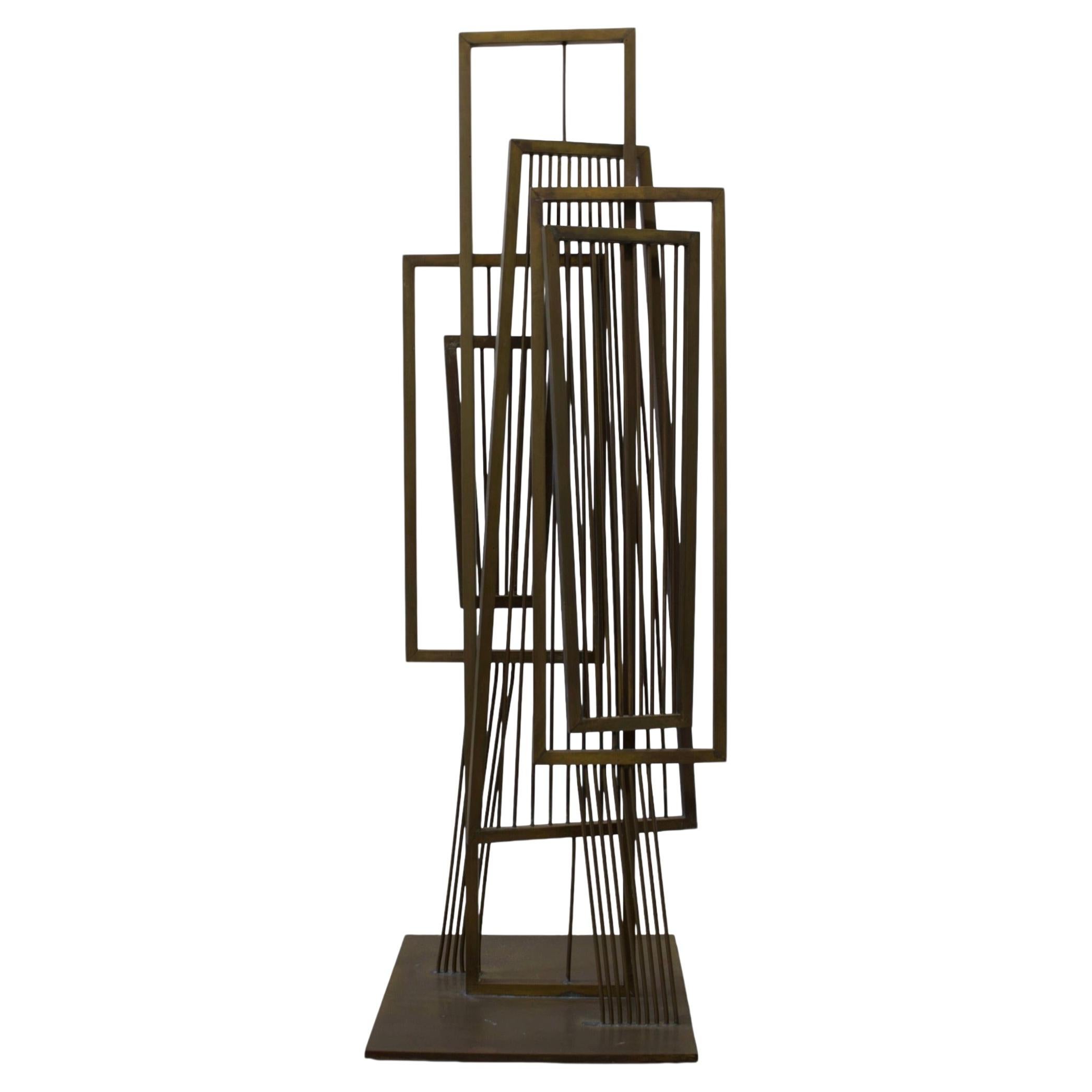 Mid-Century Brass Sculpture in the Style of Harry Bertoia