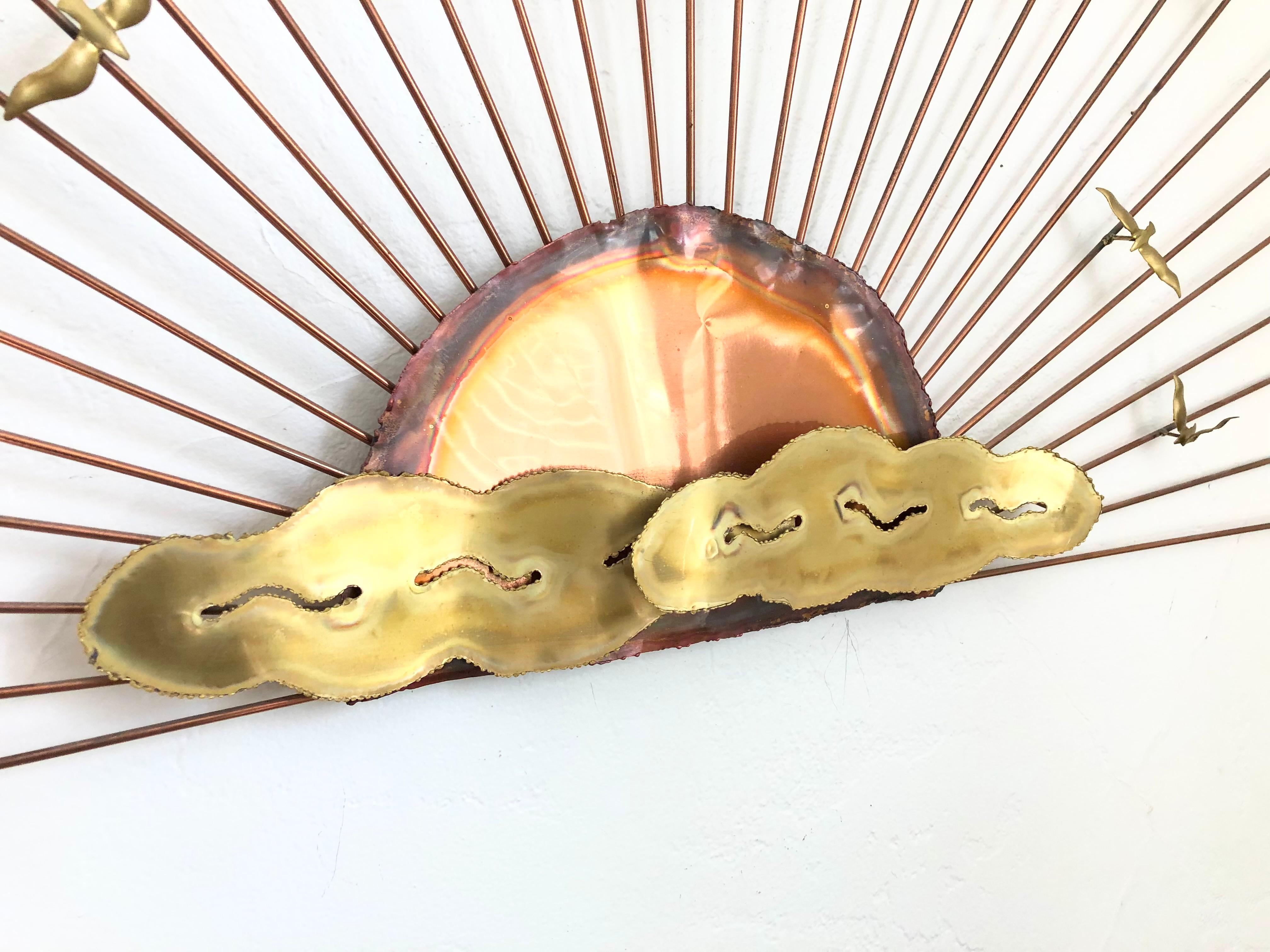 metal sunburst wall art