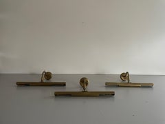 Satz von 3 Wandlampen aus Messing von Schröder & Co, 1960er Jahre, Deutschland