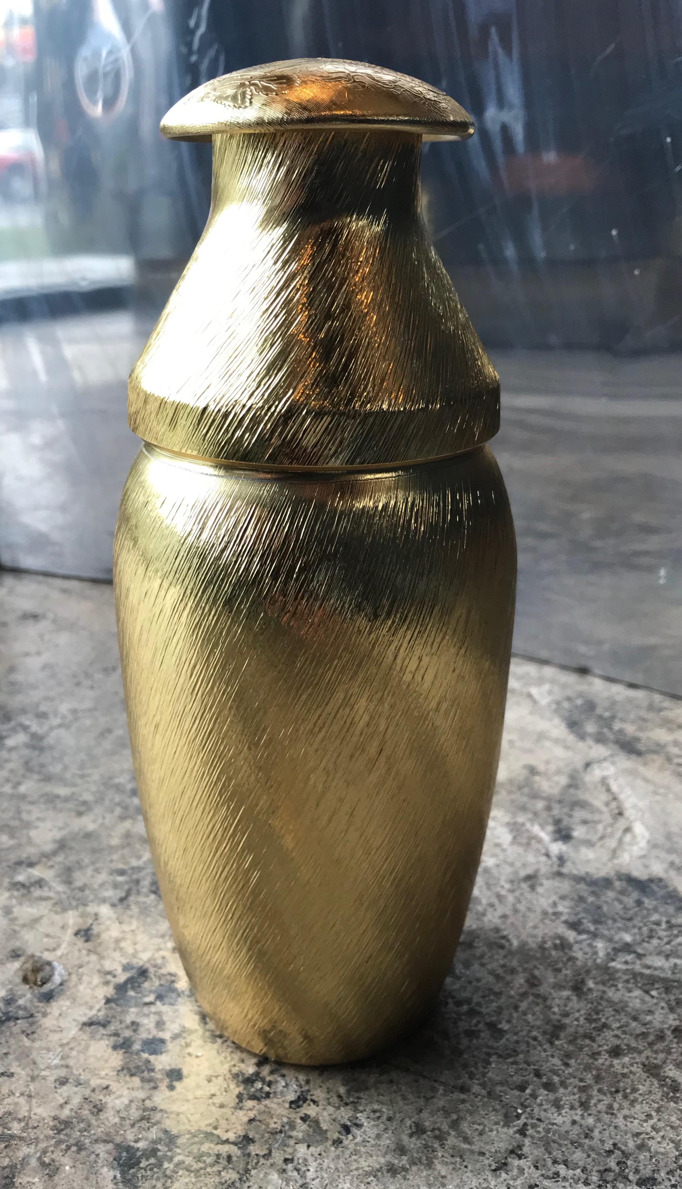 Midcentury Brass Shelter, Italy, 1960s In Good Condition For Sale In Los Angeles, CA