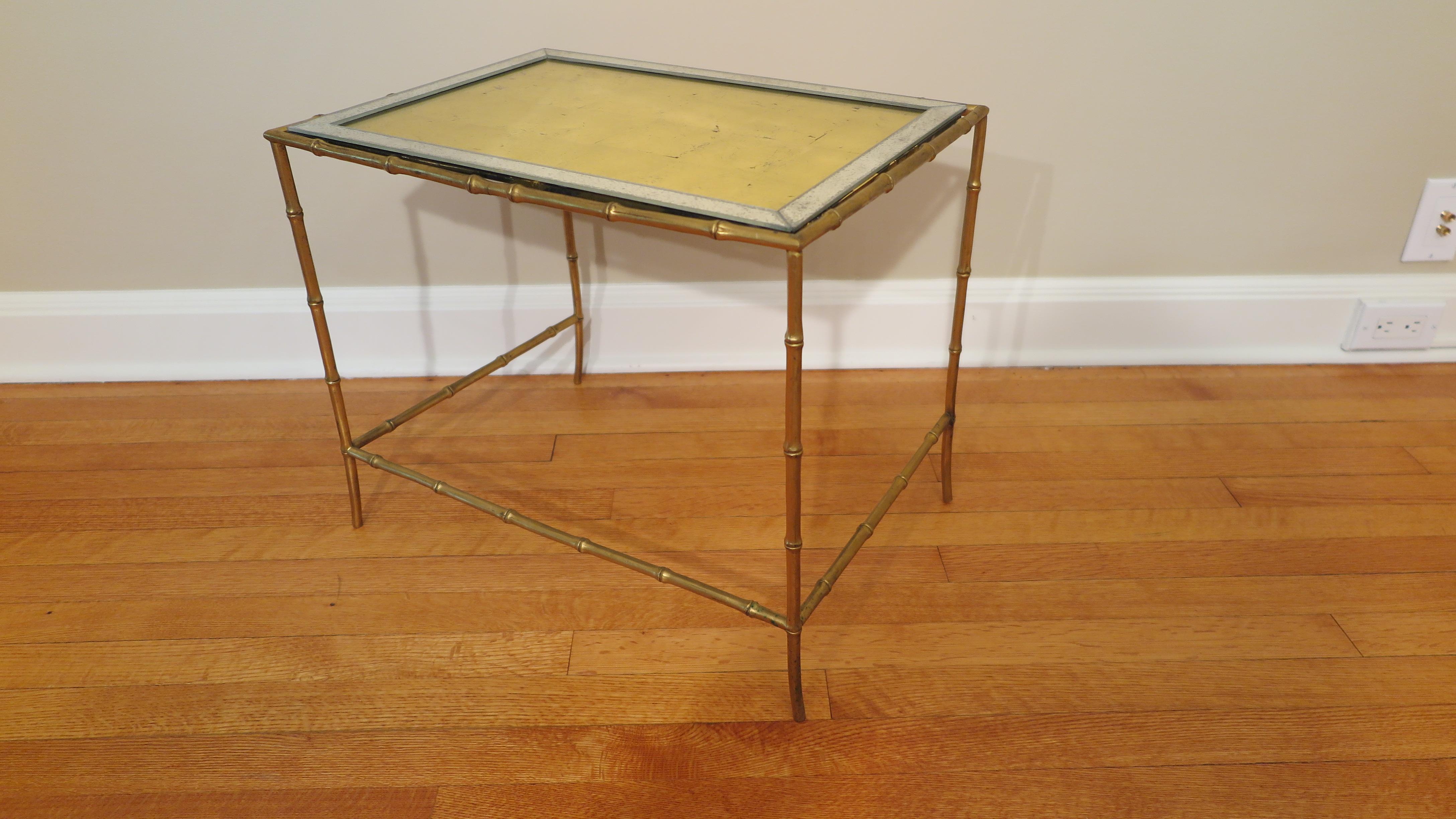 Mid-20th Century Midcentury Brass Side Table