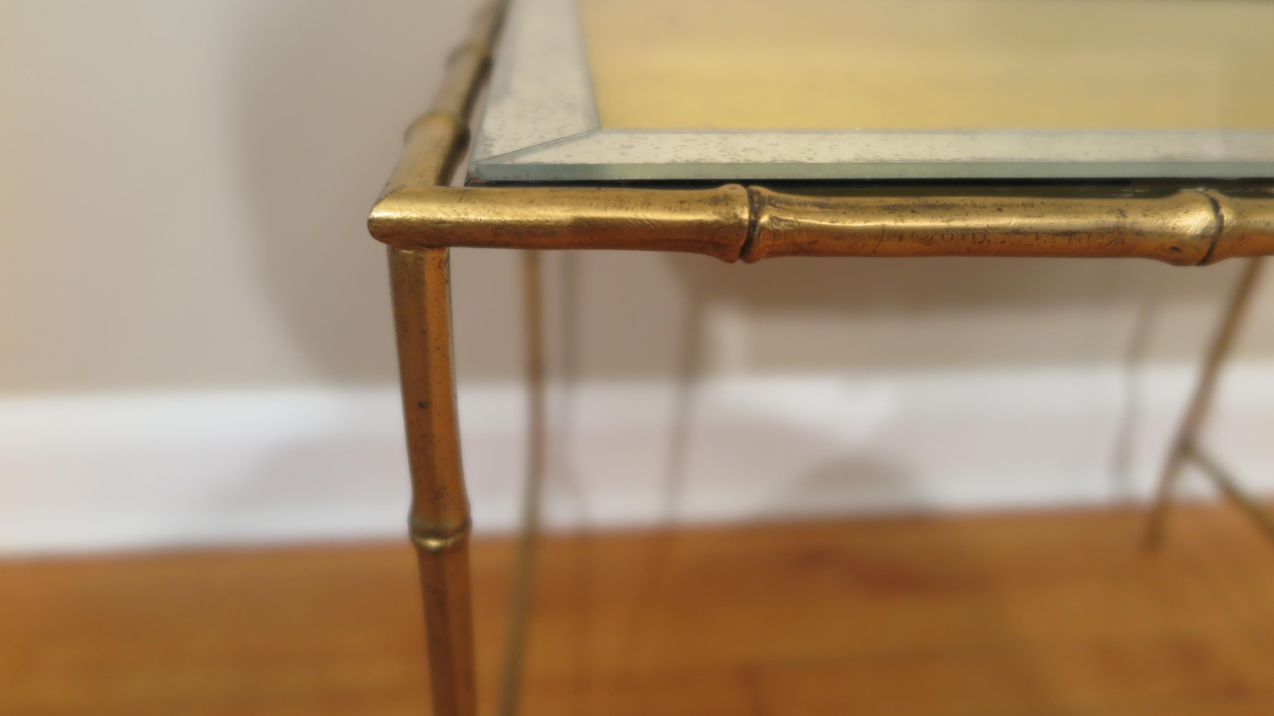 Midcentury Brass Side Table 1