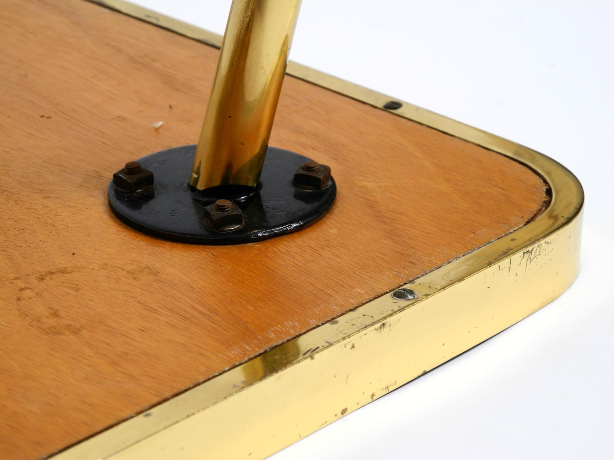 Table d'appoint en laiton du milieu du siècle avec surface en mosaïque par Münchener Zierspiegel en vente 5