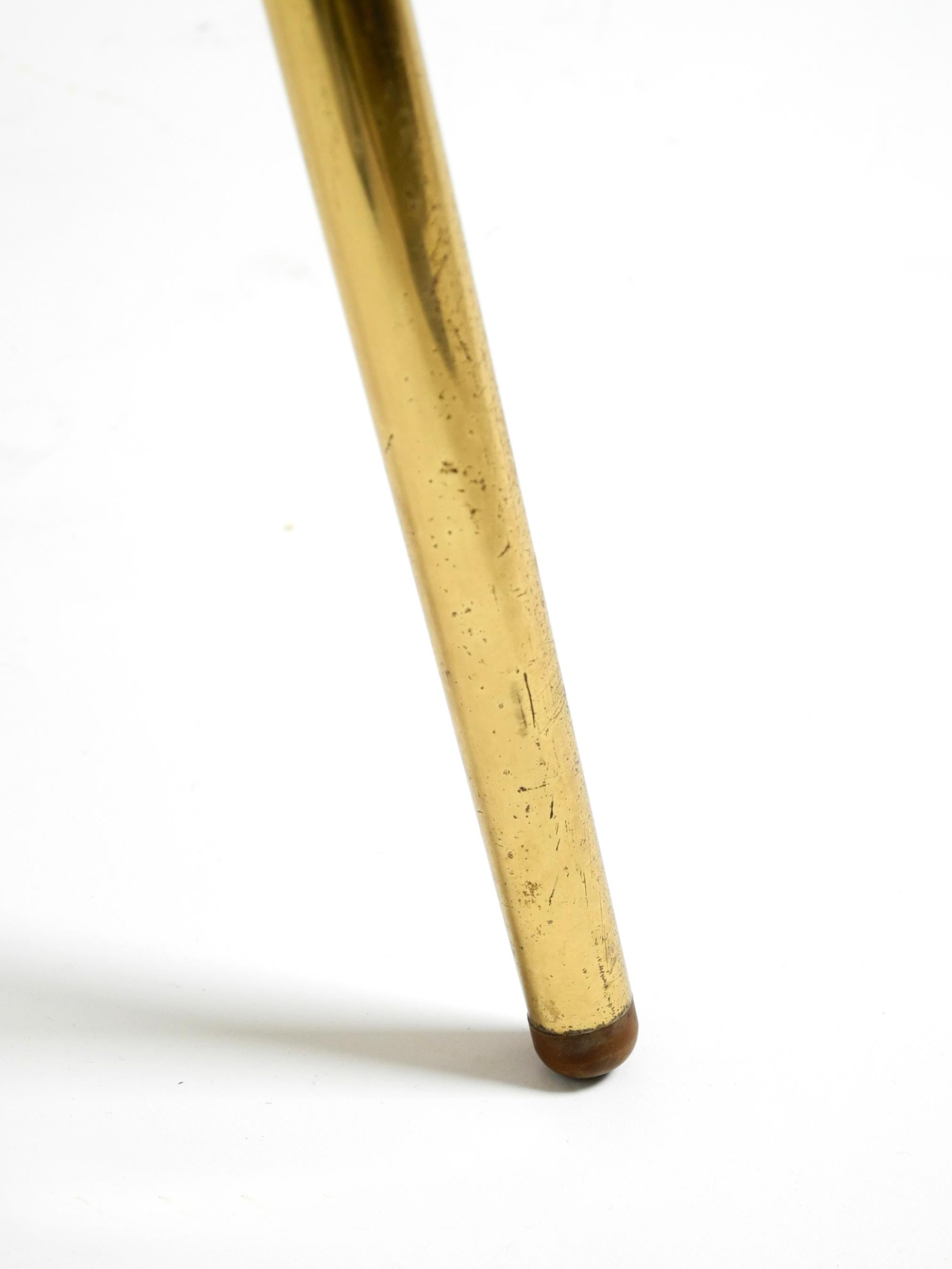 Table d'appoint en laiton du milieu du siècle avec surface en mosaïque par Münchener Zierspiegel en vente 6