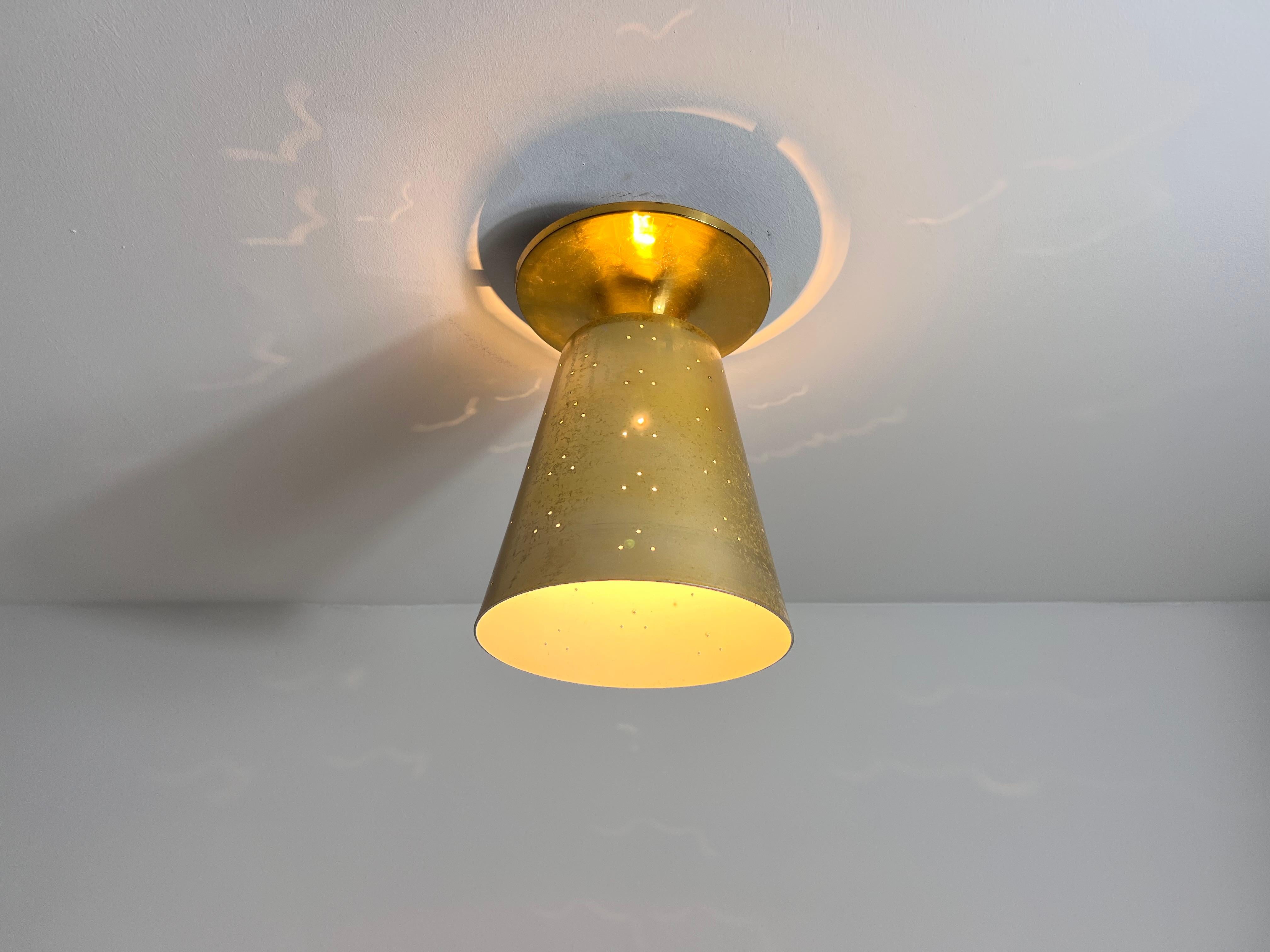 Mid-Century Brass Sputnik Ceiling Lamp, Italy, 1960s For Sale 1