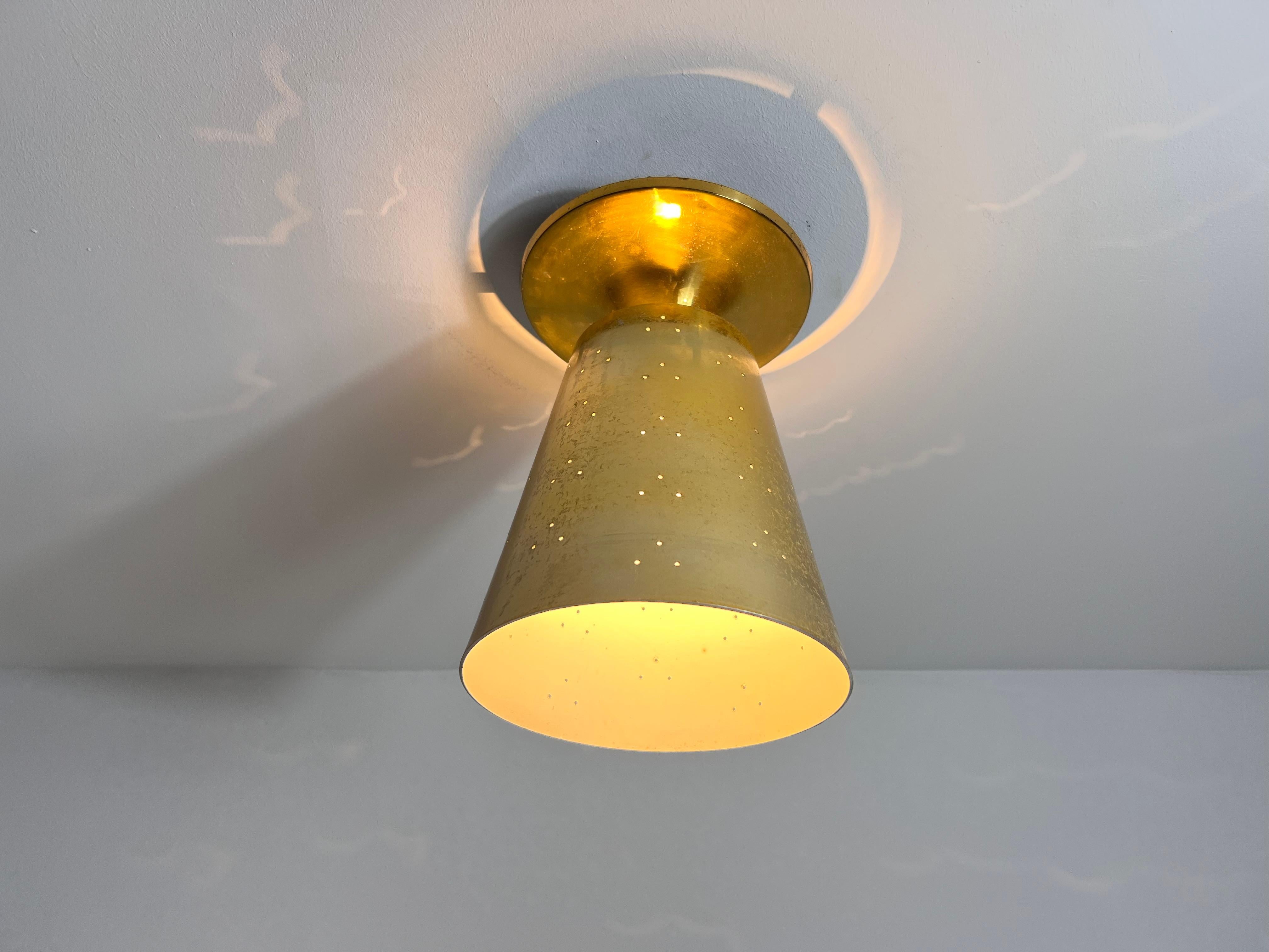 Mid-Century Brass Sputnik Ceiling Lamp, Italy, 1960s For Sale 2