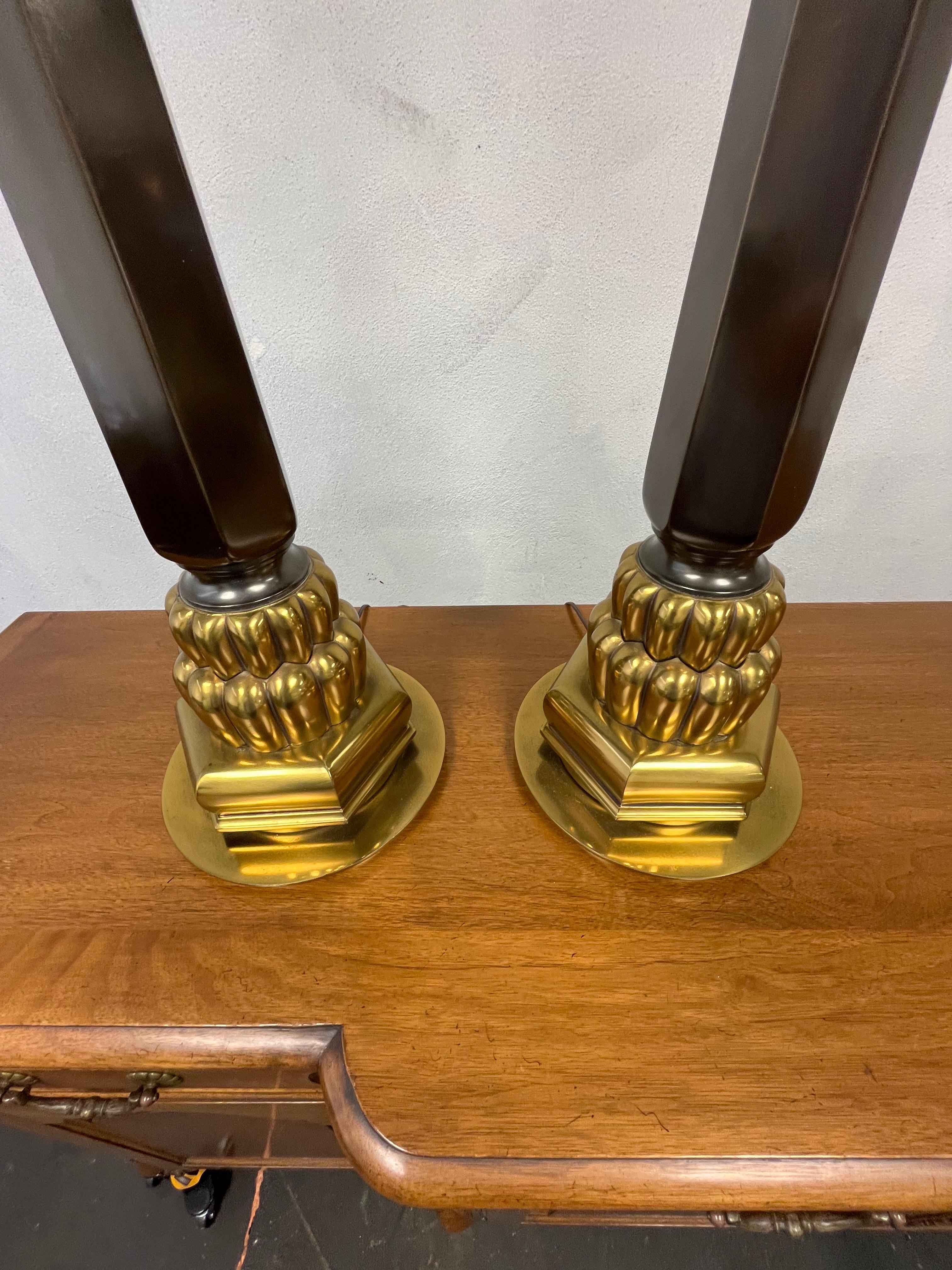Metallo Lampade Stiffel in ottone del metà del secolo scorso in vendita