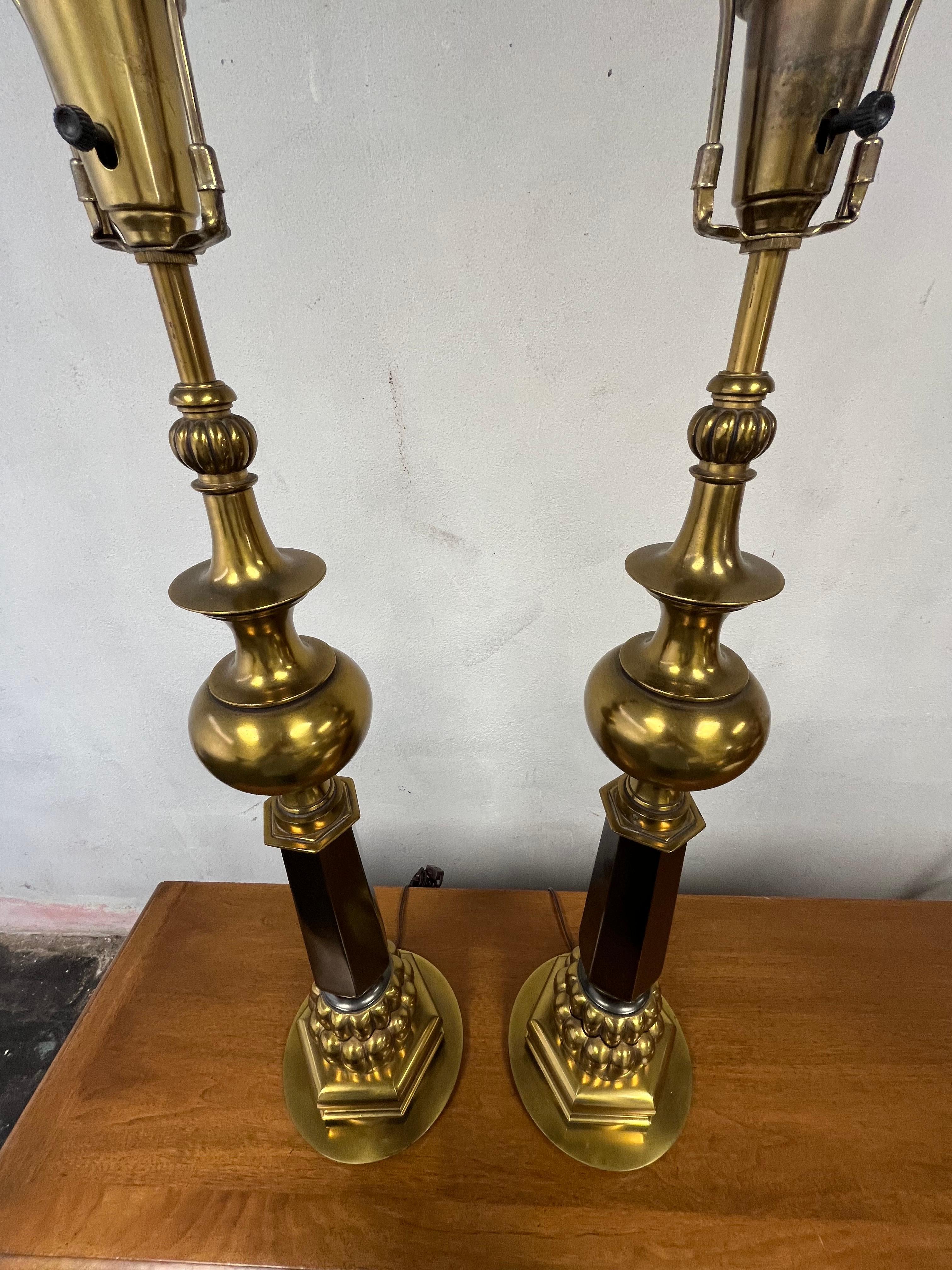 Lampade Stiffel in ottone del metà del secolo scorso in vendita 1
