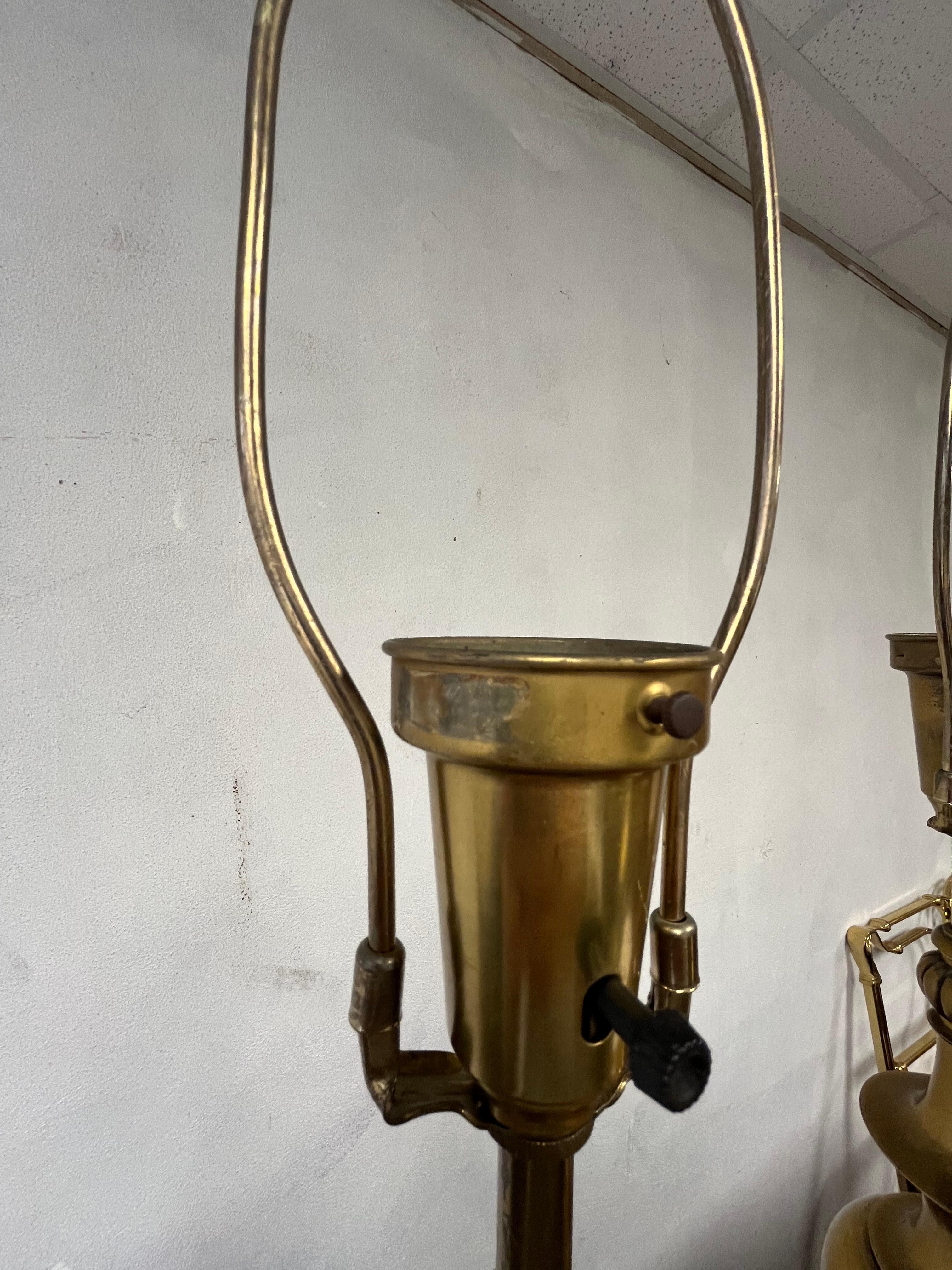 Lampade Stiffel in ottone del metà del secolo scorso in vendita 2