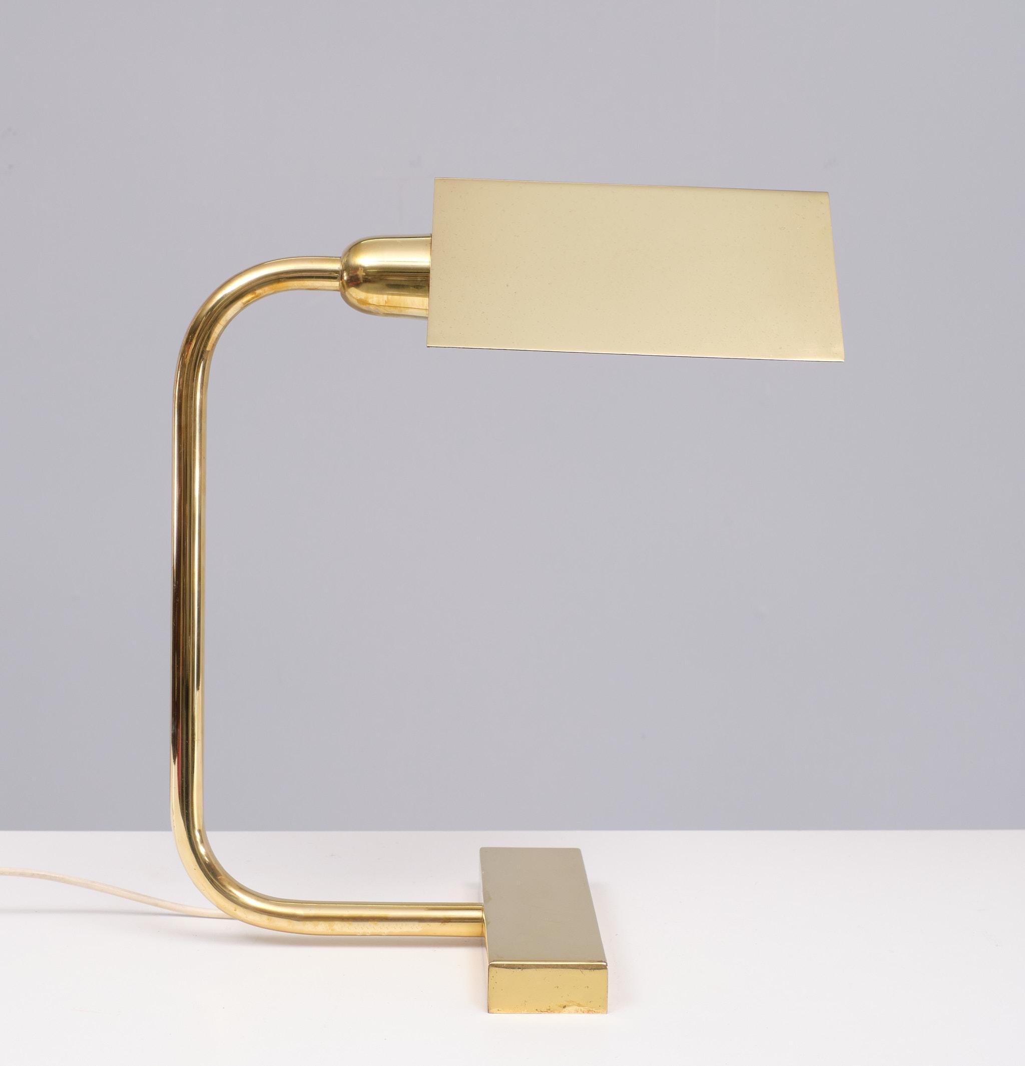 Mid Century  Brass Table lamp 1960s Switzerland  For Sale 2