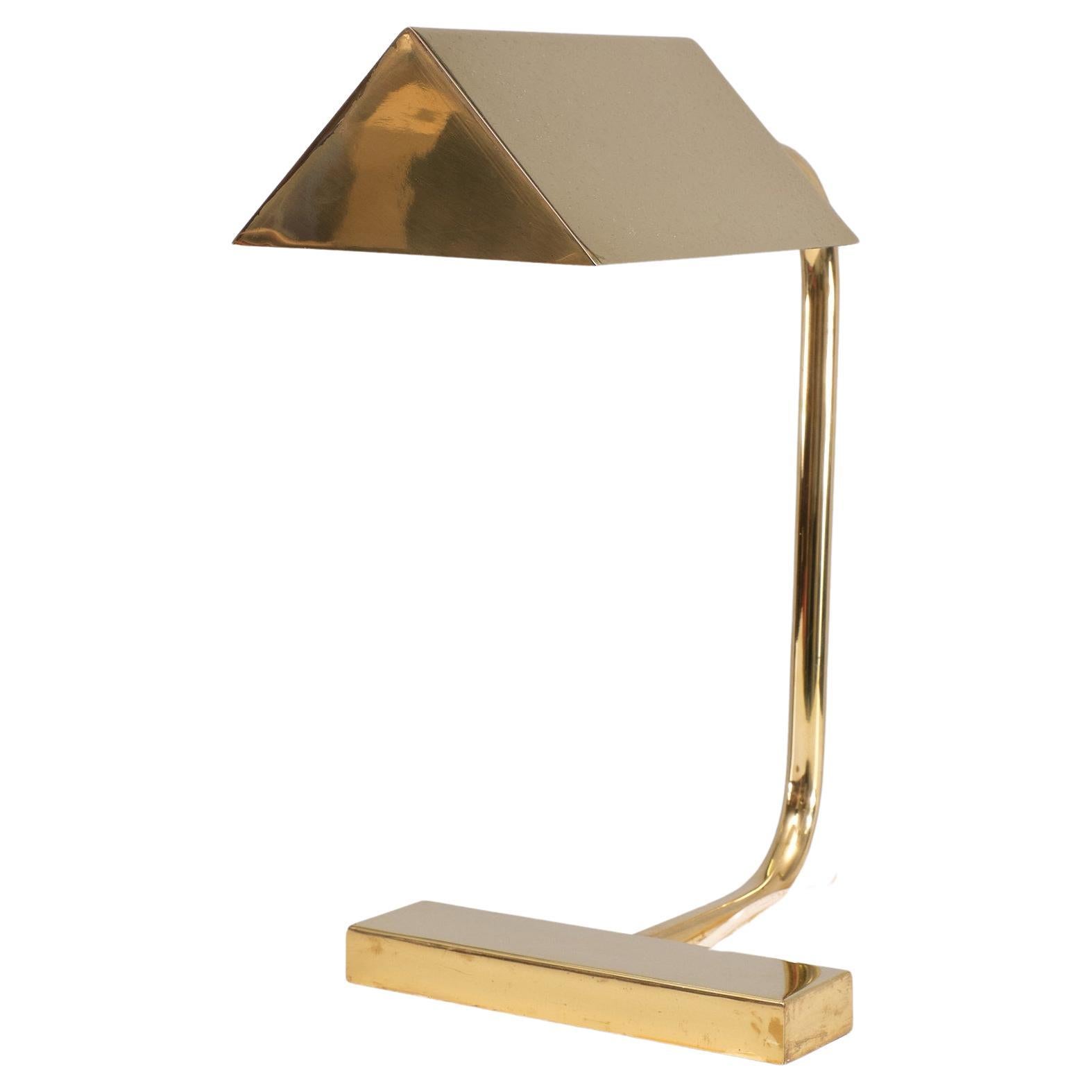 Mid Century  Brass Table lamp 1960s Switzerland  For Sale