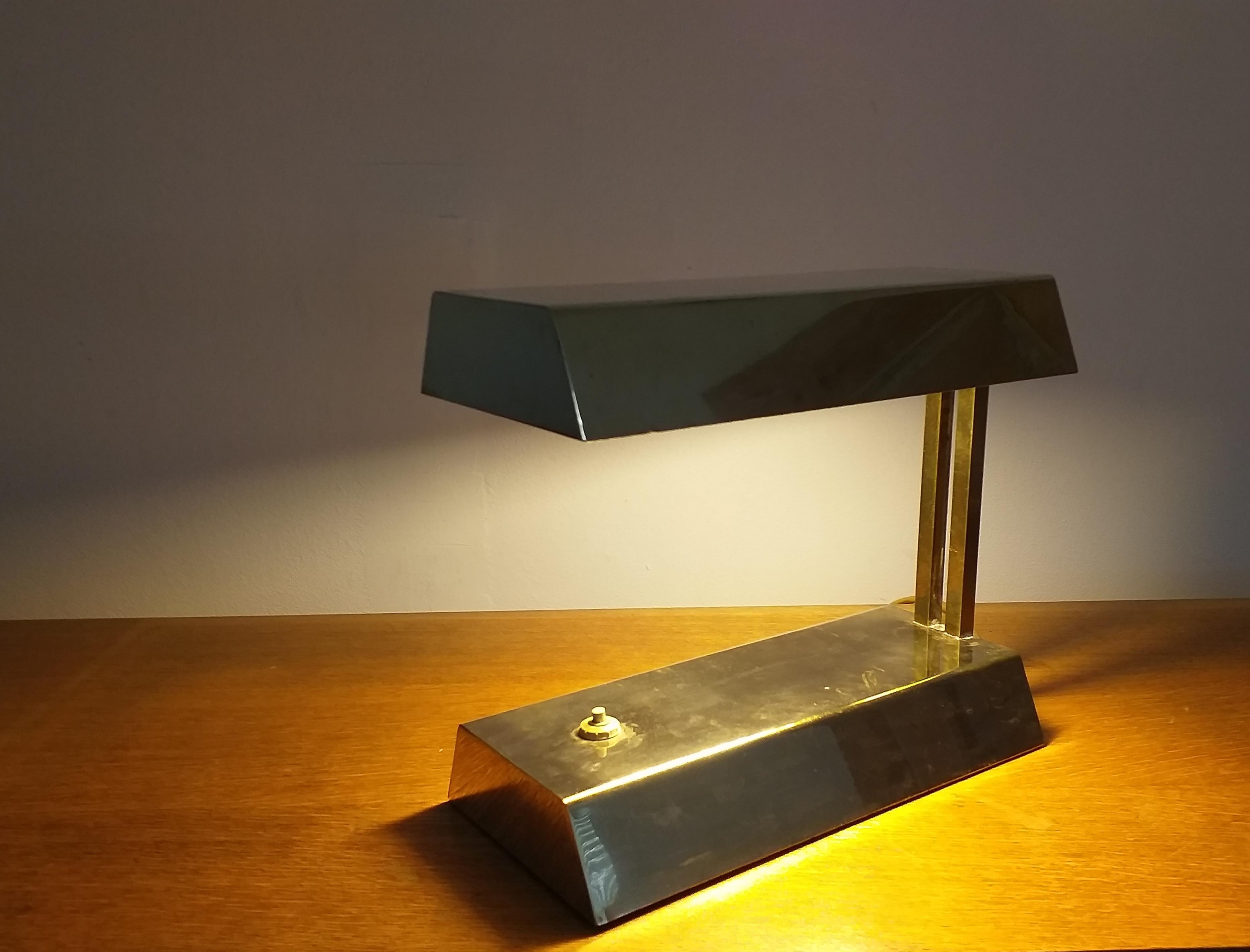 Midcentury Brass Table Lamp, 1970s 4