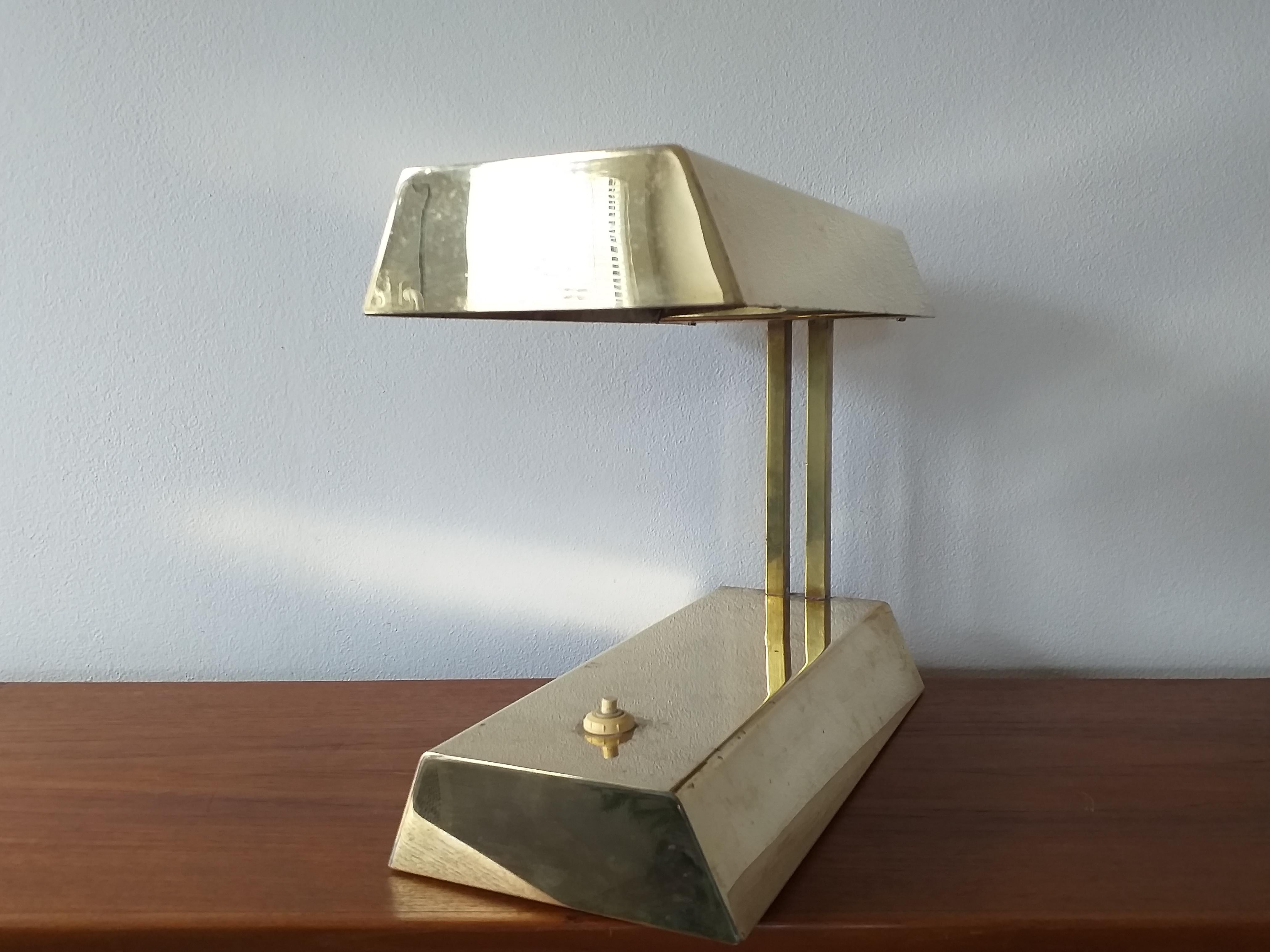 Mid-Century Modern Midcentury Brass Table Lamp, 1970s