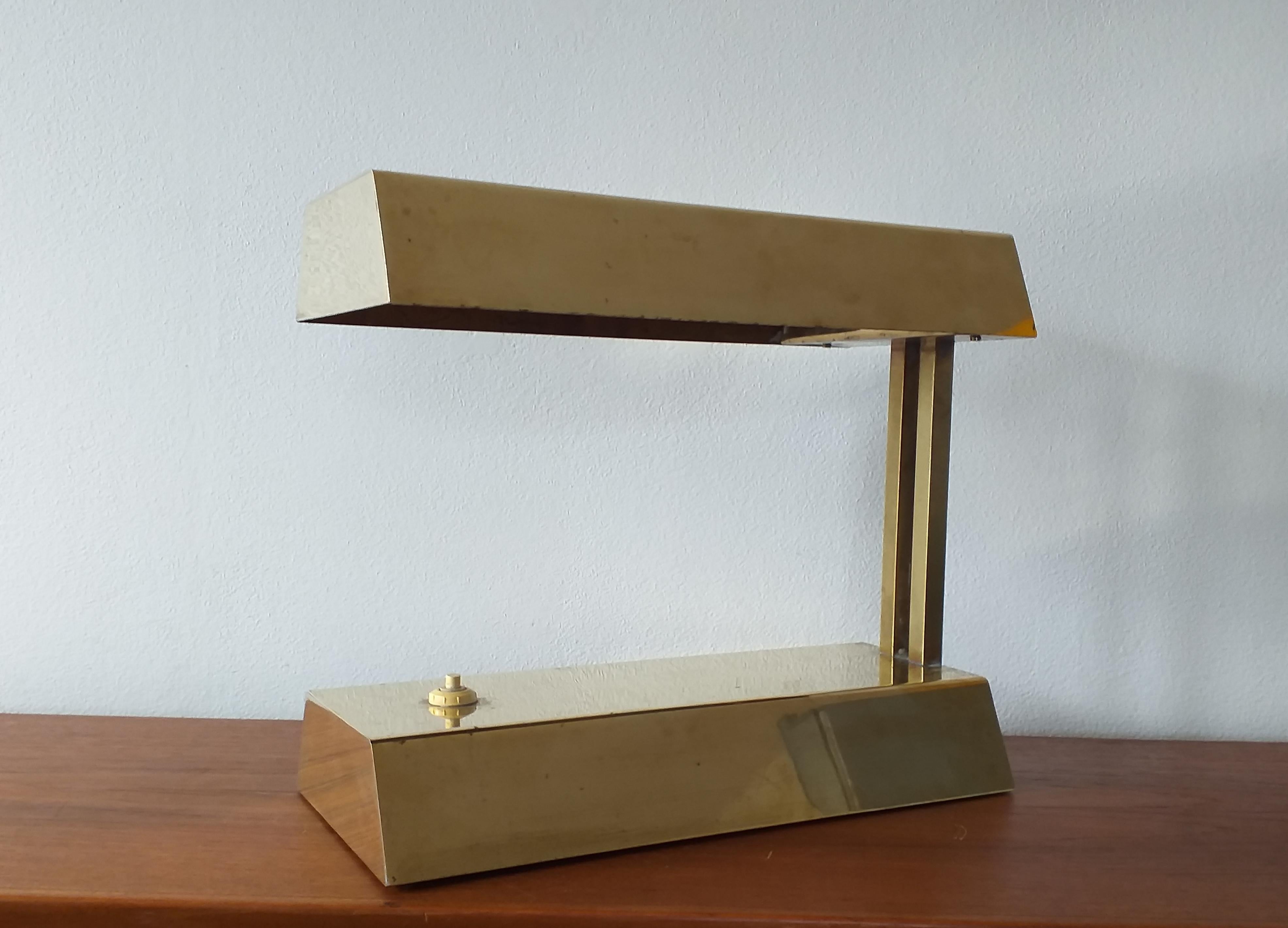 Late 20th Century Midcentury Brass Table Lamp, 1970s