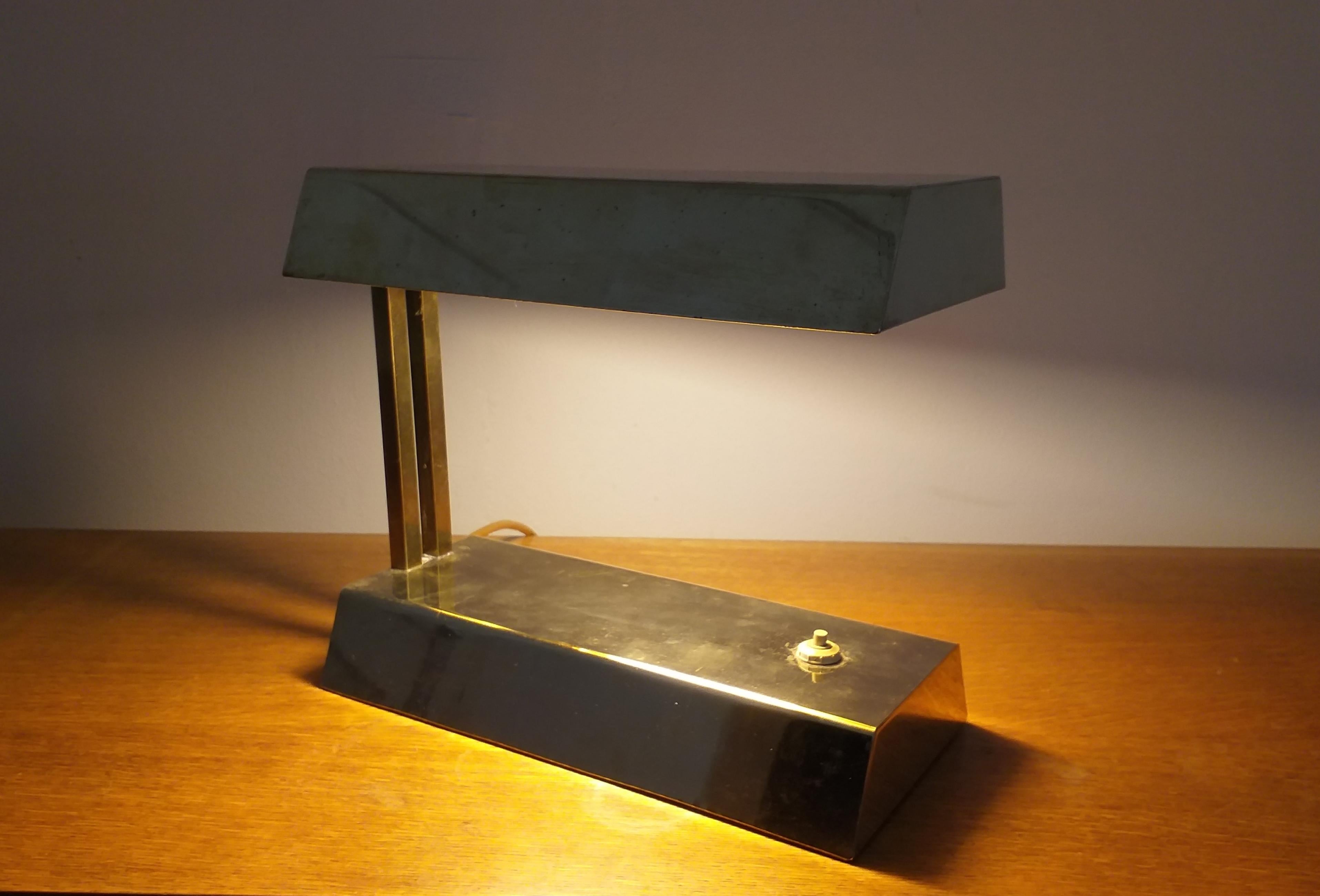 Midcentury Brass Table Lamp, 1970s 1