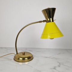 Mid-Century Brass Table Lamp Attributed to Hala Zeist, Netherlands, 1950s