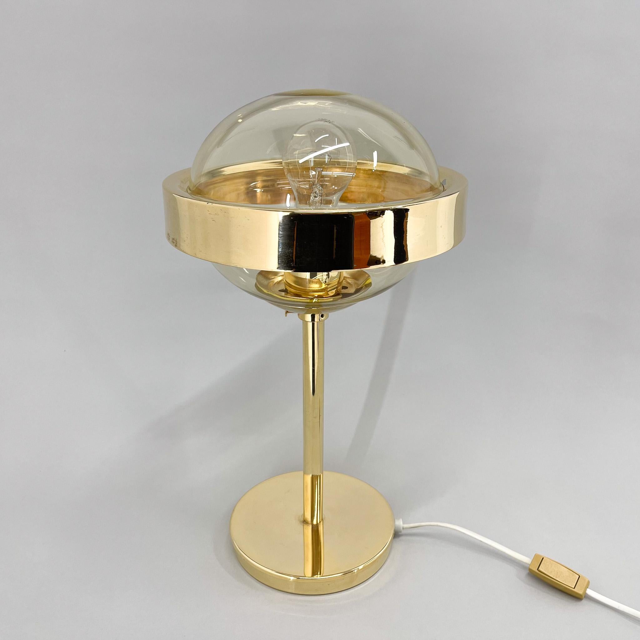 Mid-Century Modern Mid-Century Brass Table Lamp by Kamenicky Senov, 1960s For Sale